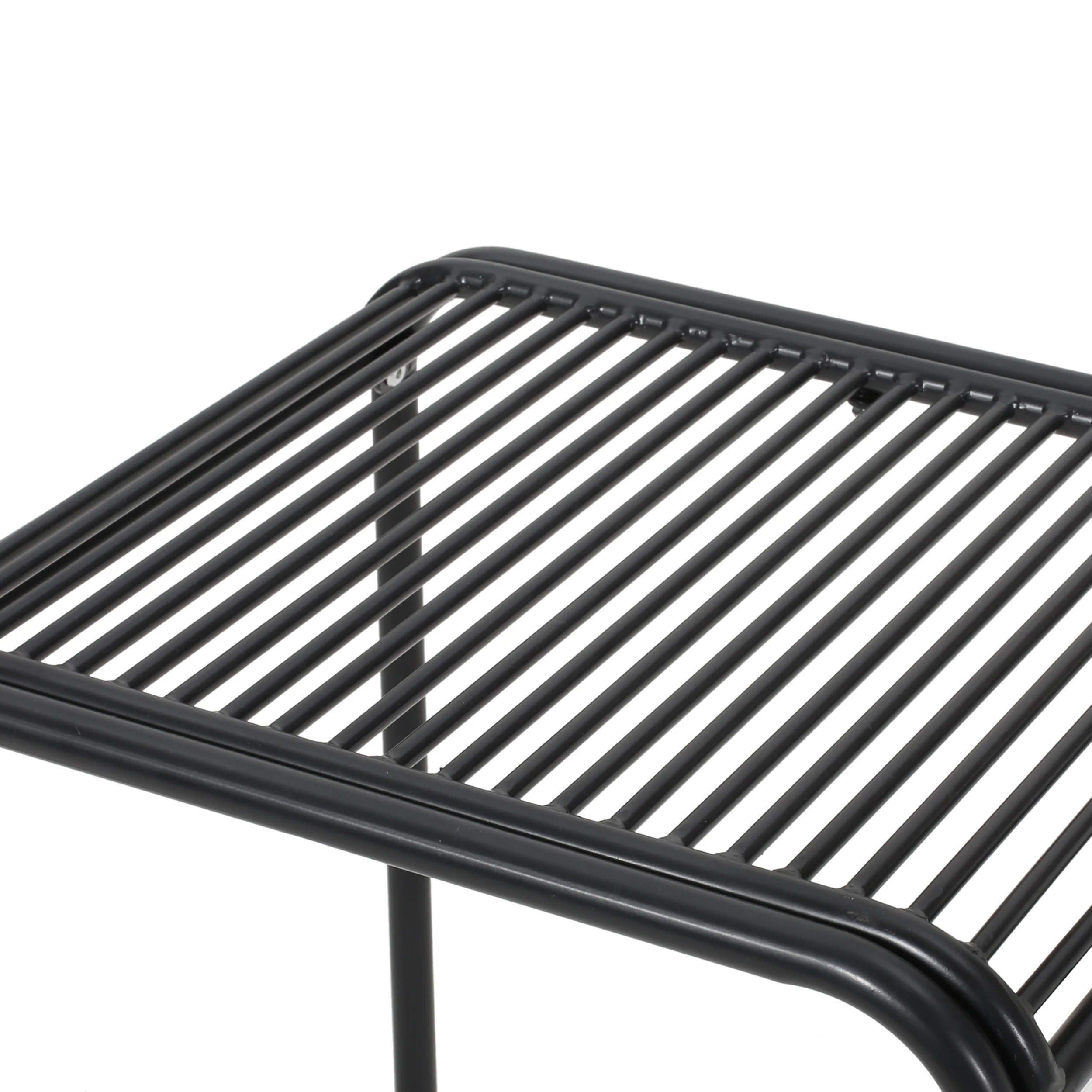 Ashwood Outdoor Modern Iron 2 Seater Chat Set - furnishings