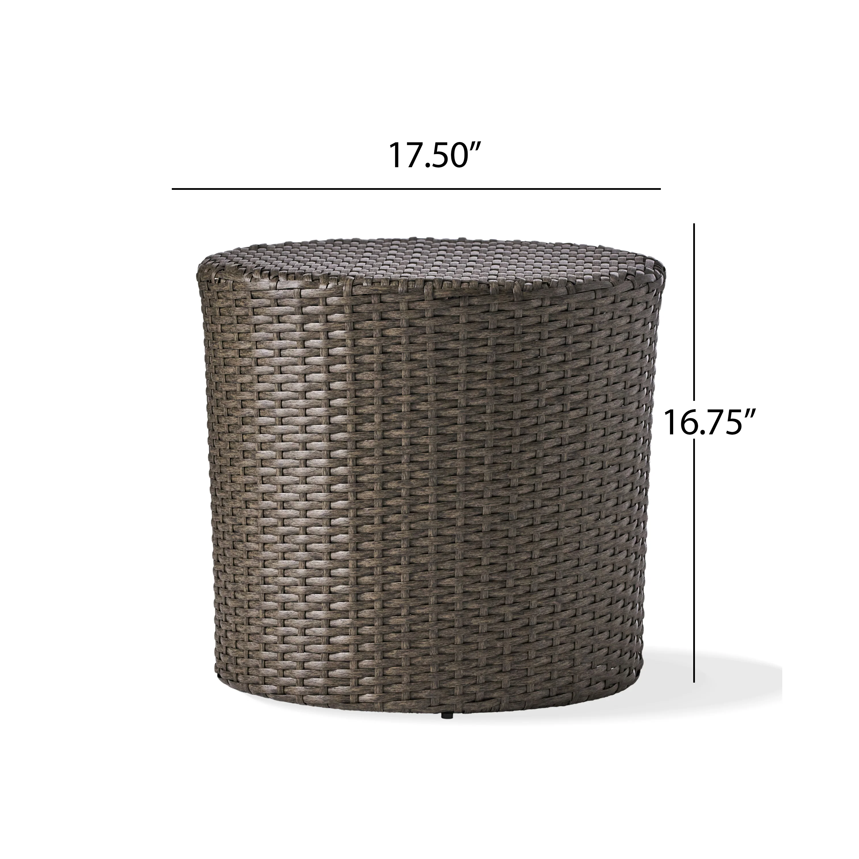 Sims Outdoor 3 Piece Wicker Chat Set, Grey with Silver Cushions - furnishings