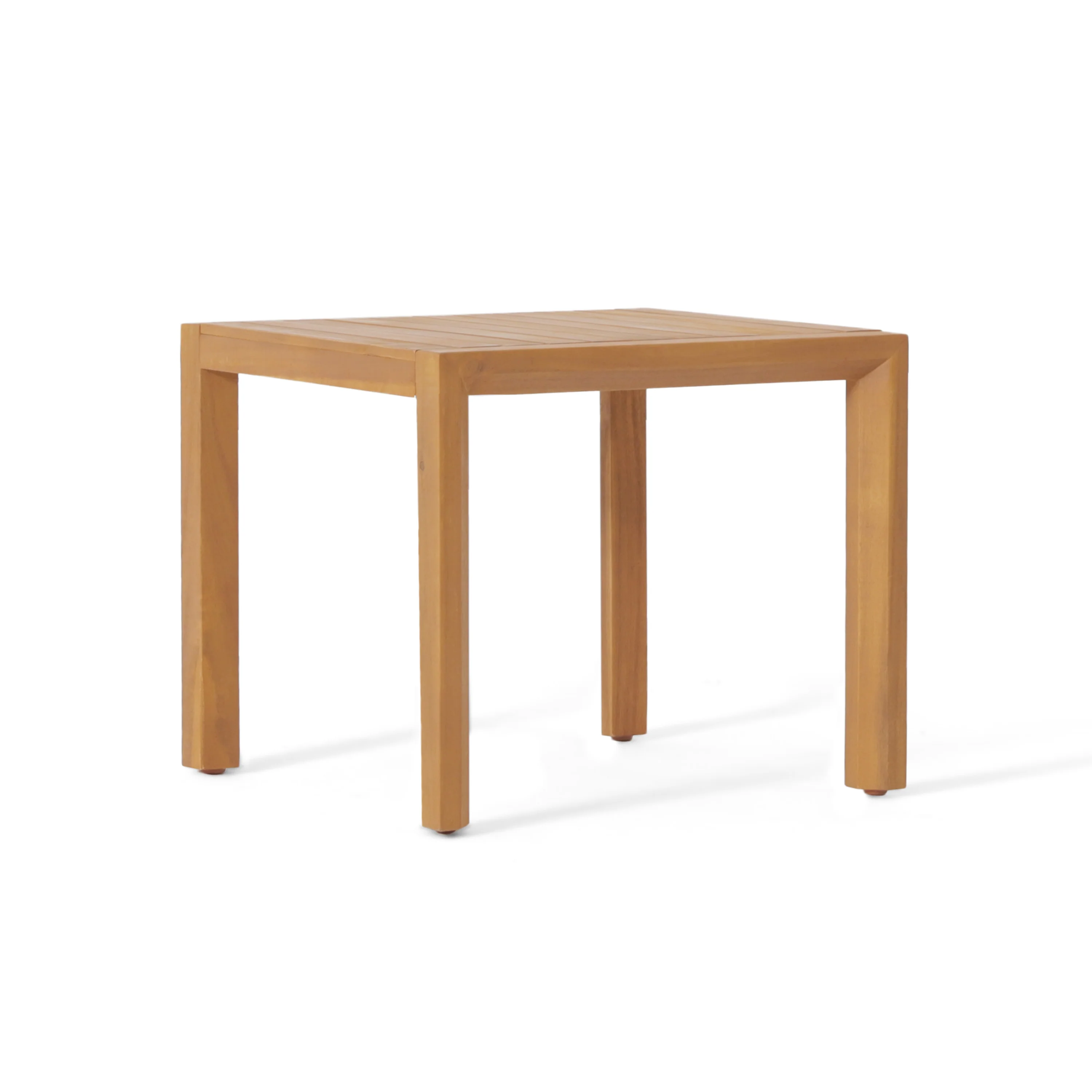 Ludwig Outdoor Acacia Wood 3 Piece Chat Set with Cushions - furnishings