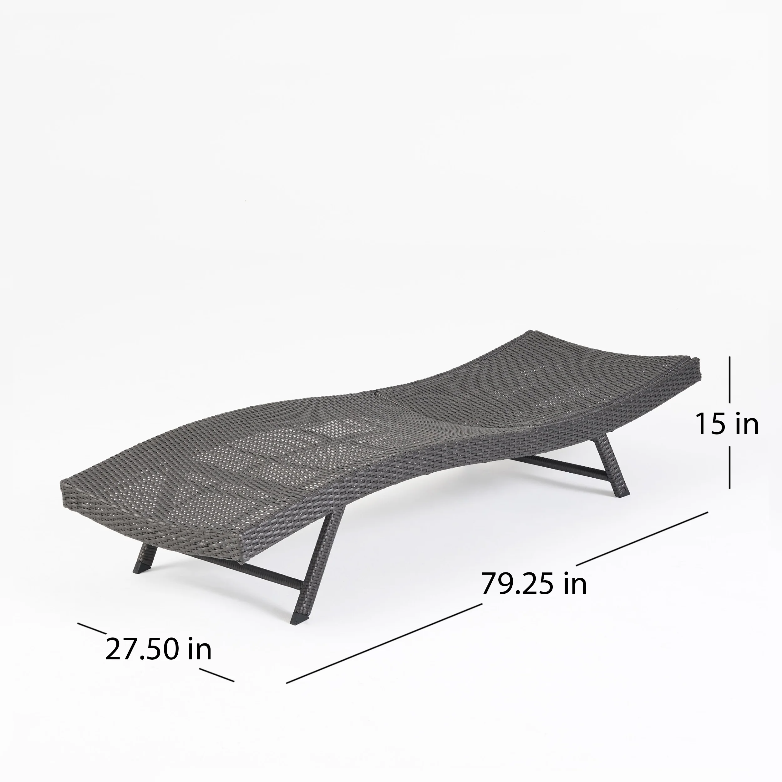 Eliana Outdoor 6 Piece Wicker Chaise Lounge Set - furnishings