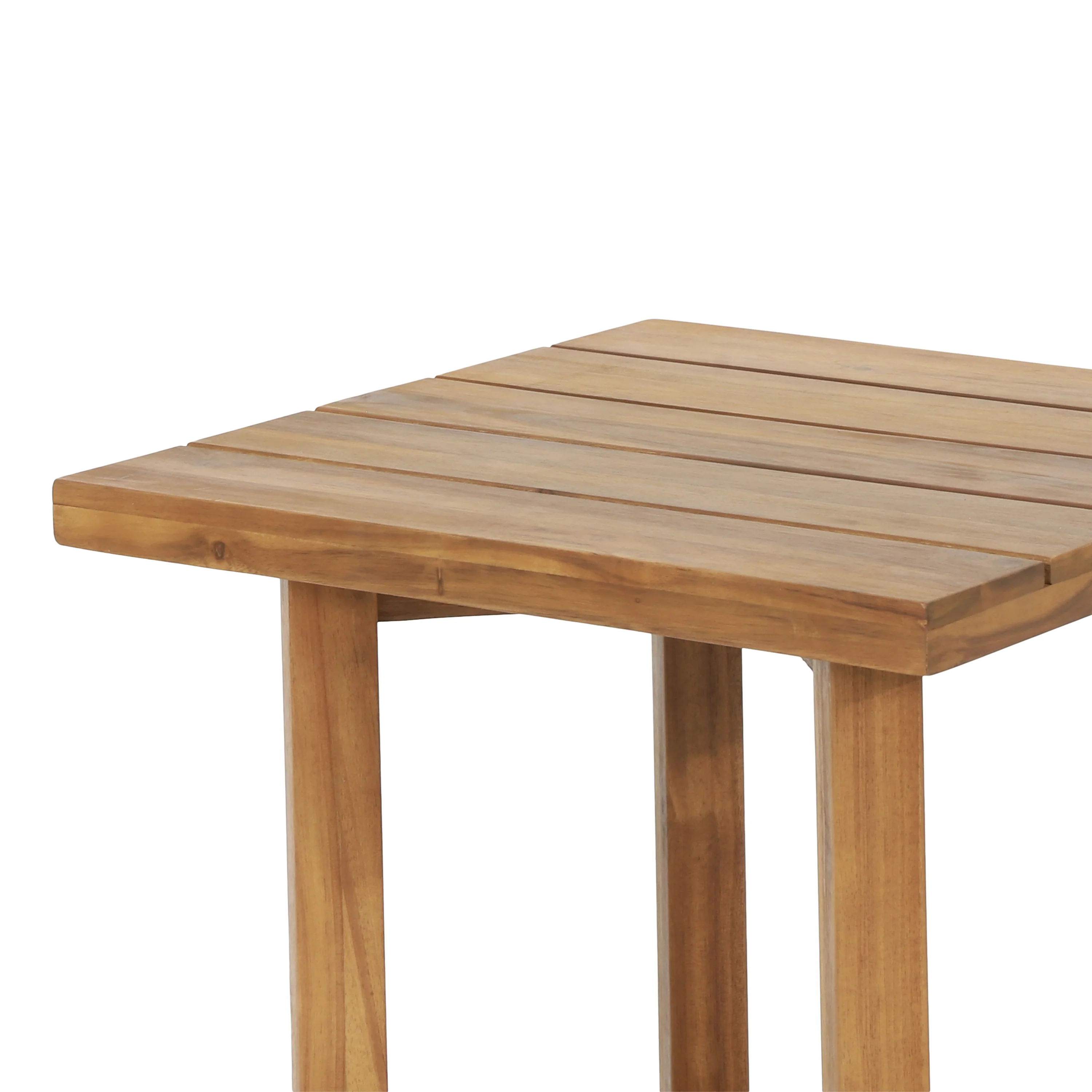 Hobbs Outdoor Acacia Wood Square Side Table, Teak - furnishings