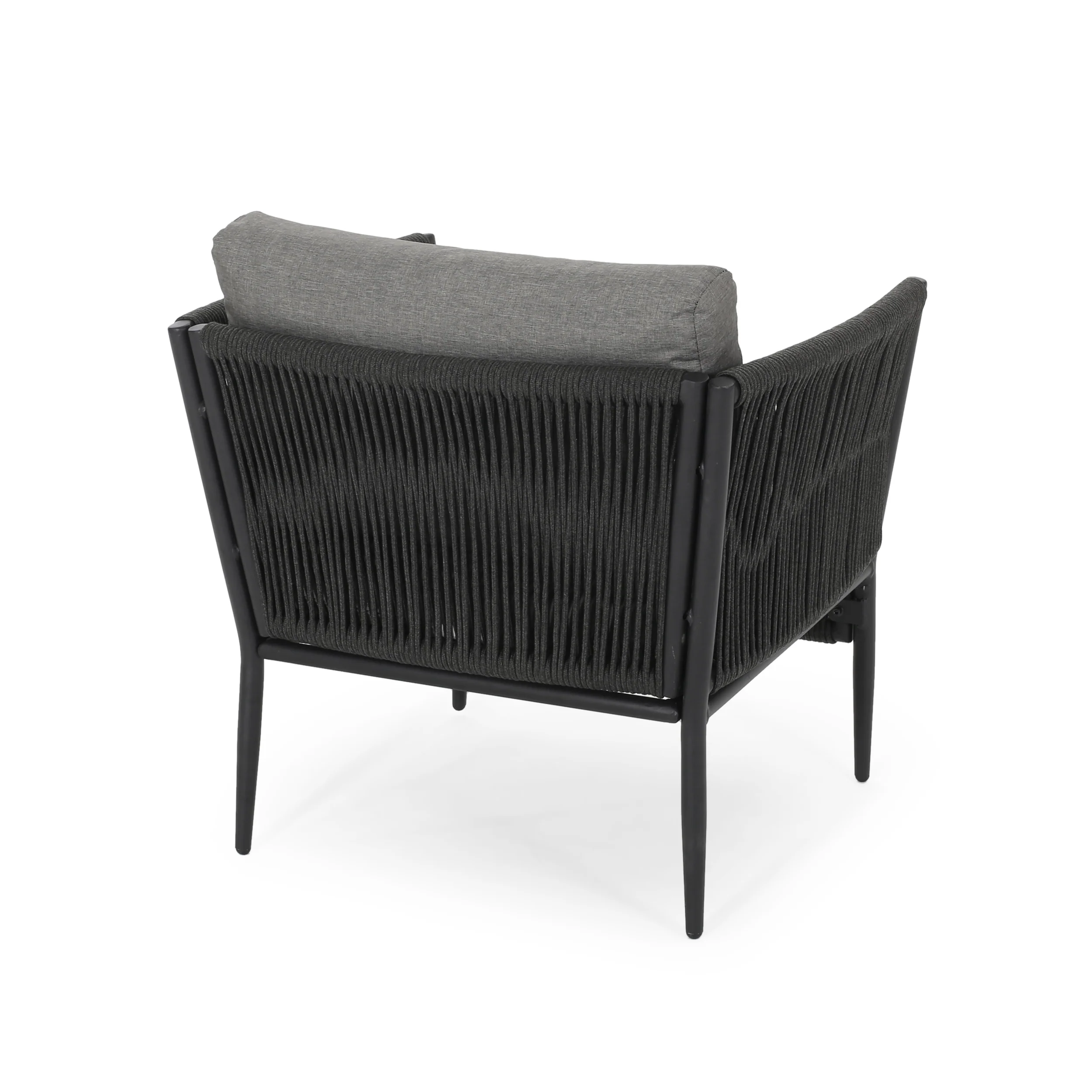 Sefora Outdoor Rope Club Chair with Cushions (Set of 2) - furnishings