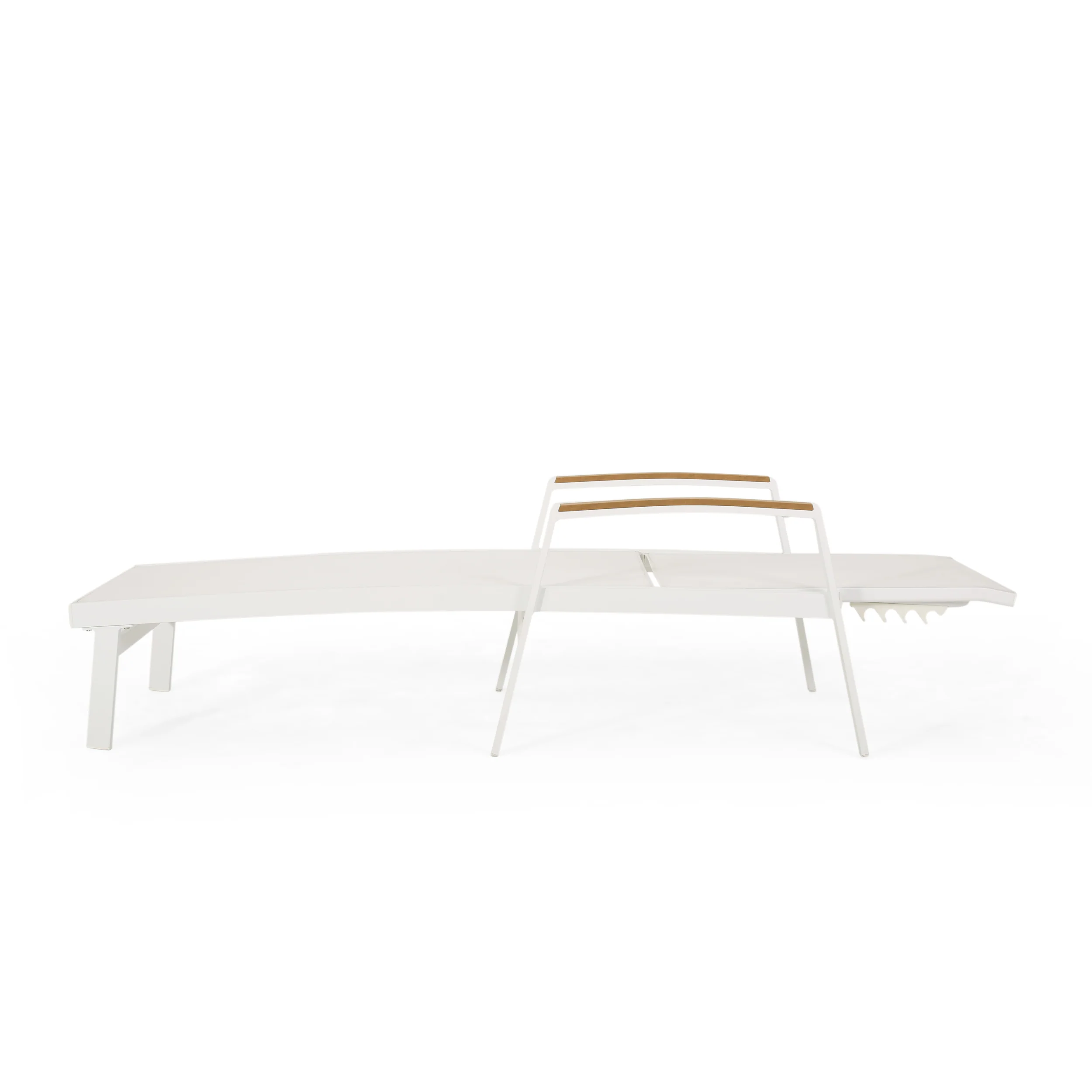 Joy Outdoor Aluminum Chaise Lounge with Mesh Seating (Set of 4) - furnishings