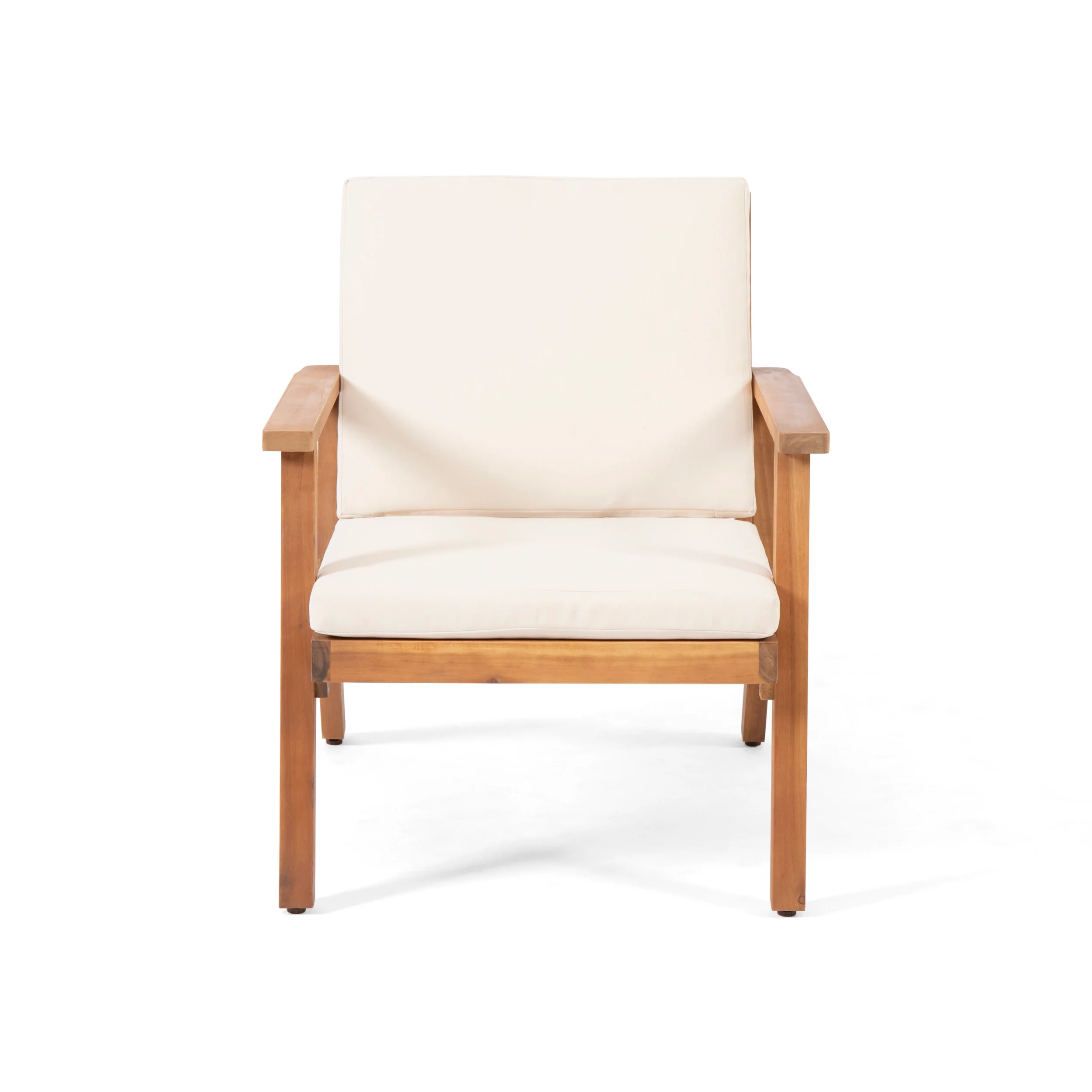 Avacyn Outdoor Acacia Wood Club Chairs with Cushions (Set of 2) - furnishings