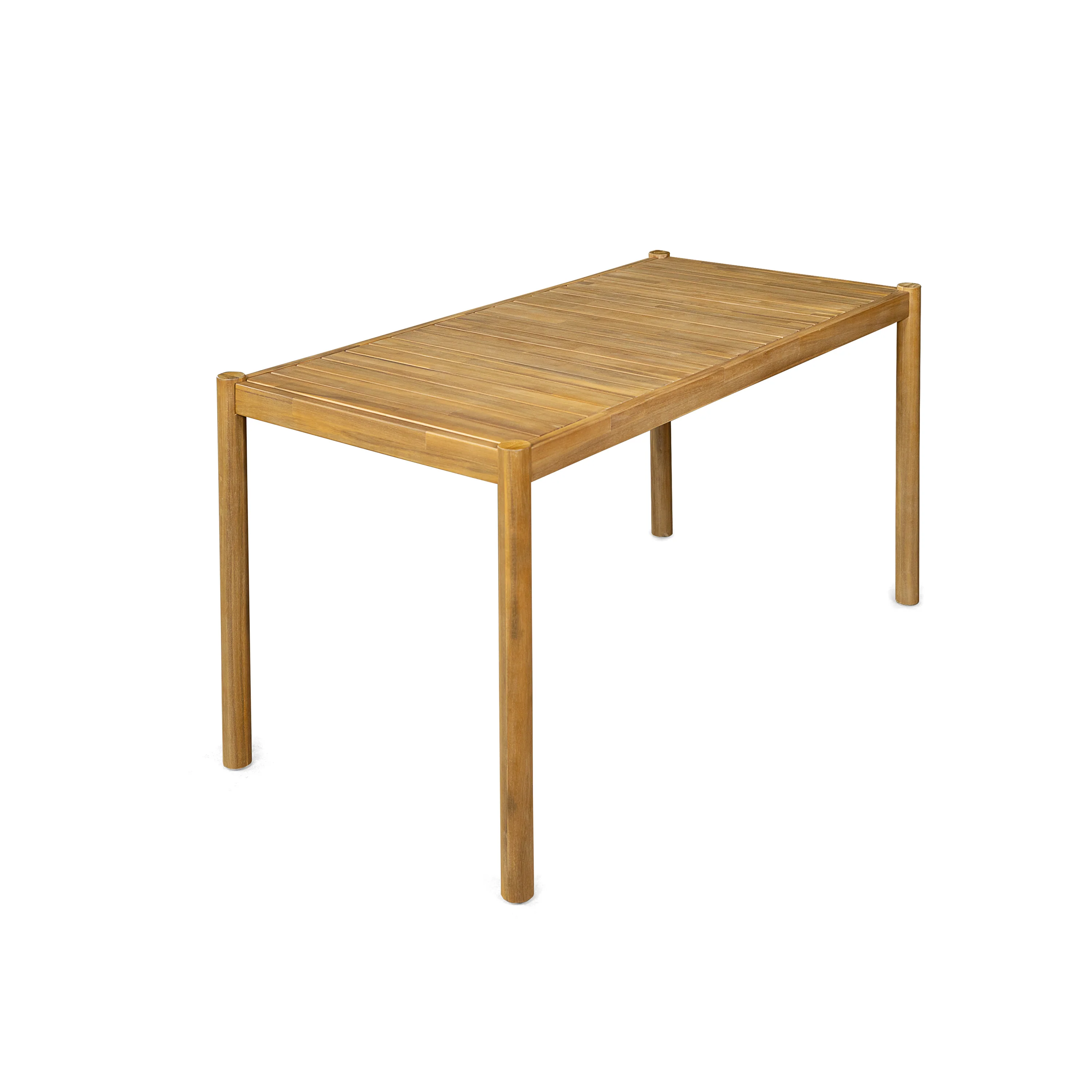 Orione Modern Acacia Wood Dining Table - furnishings