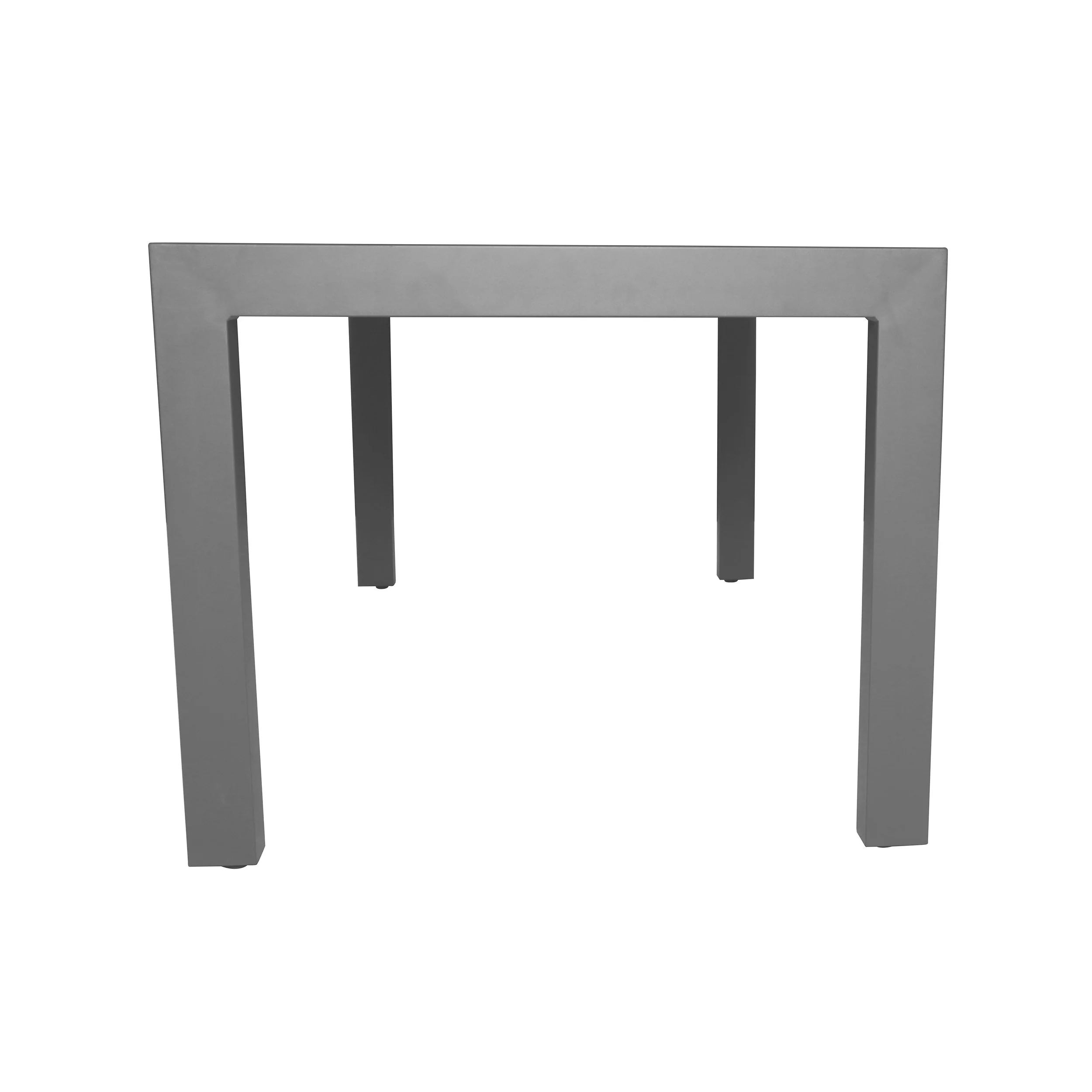 Eli Outdoor Tempered Glass Dining Table with Aluminum Frame - furnishings