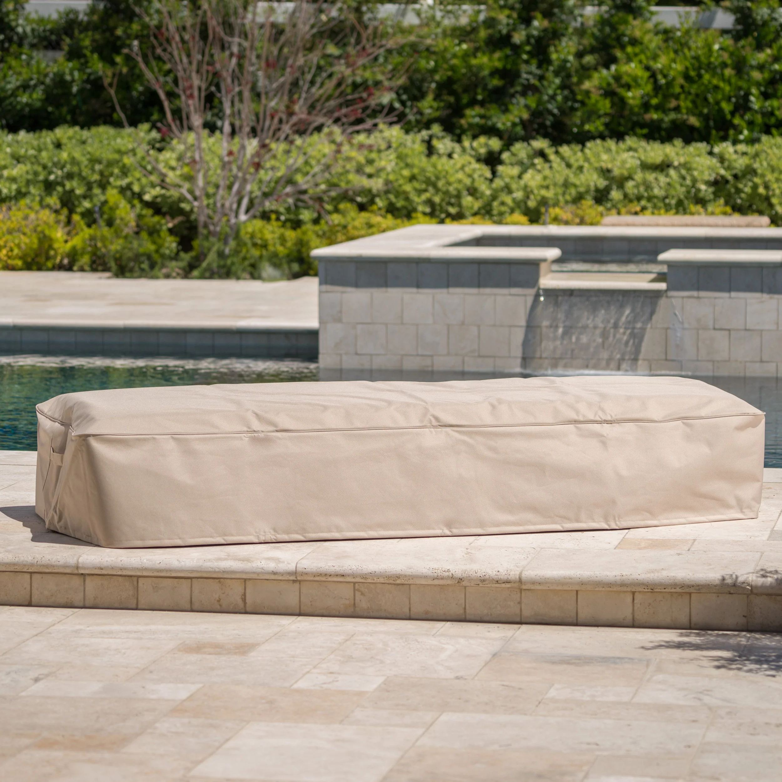 Savana Outdoor Patio Wicker Lounge with Cover - furnishings