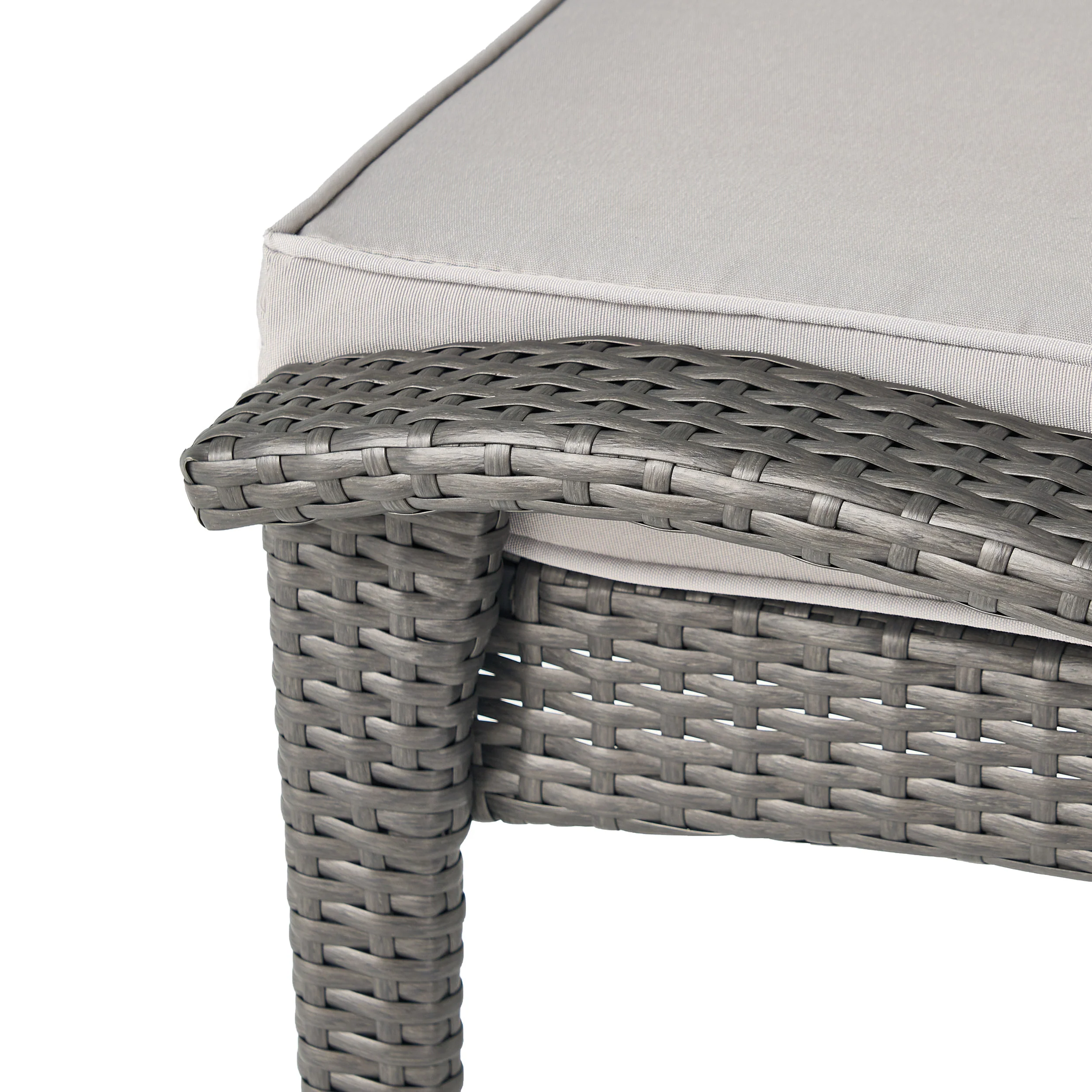 Maui Outdoor 5-piece Grey Wicker Seating Set with Cushions - furnishings