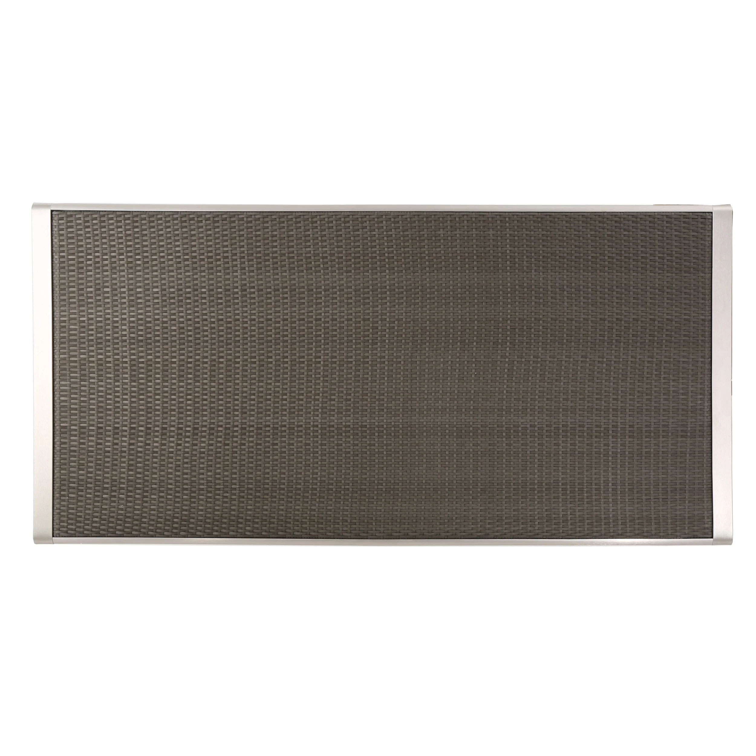 Coral Bay Outdoor Aluminum Dining Table w/ Wicker Top - furnbro