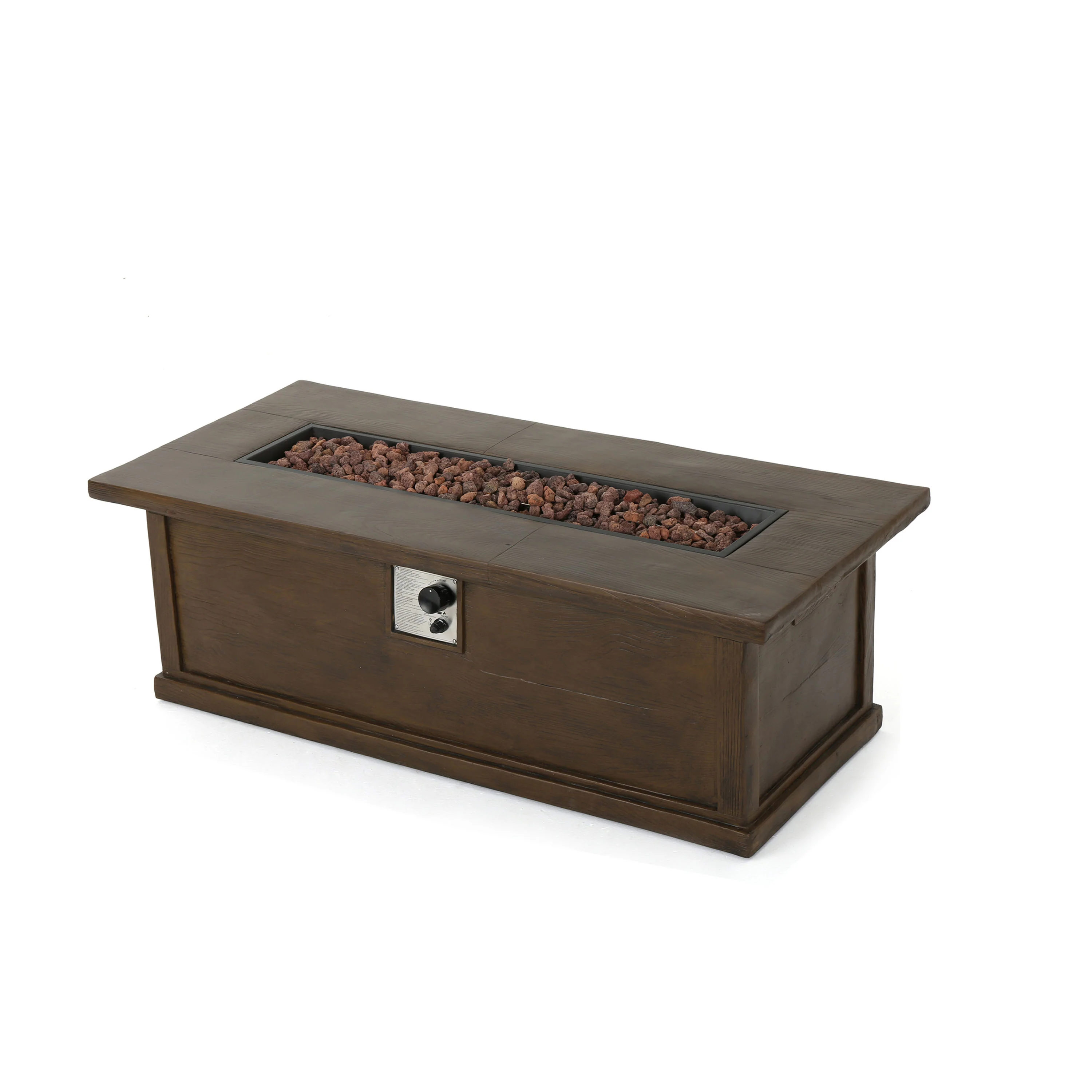 Kenny Outdoor 4-Seater Aluminum Chat Set with Fire Pit and Tank Holder - furnishings