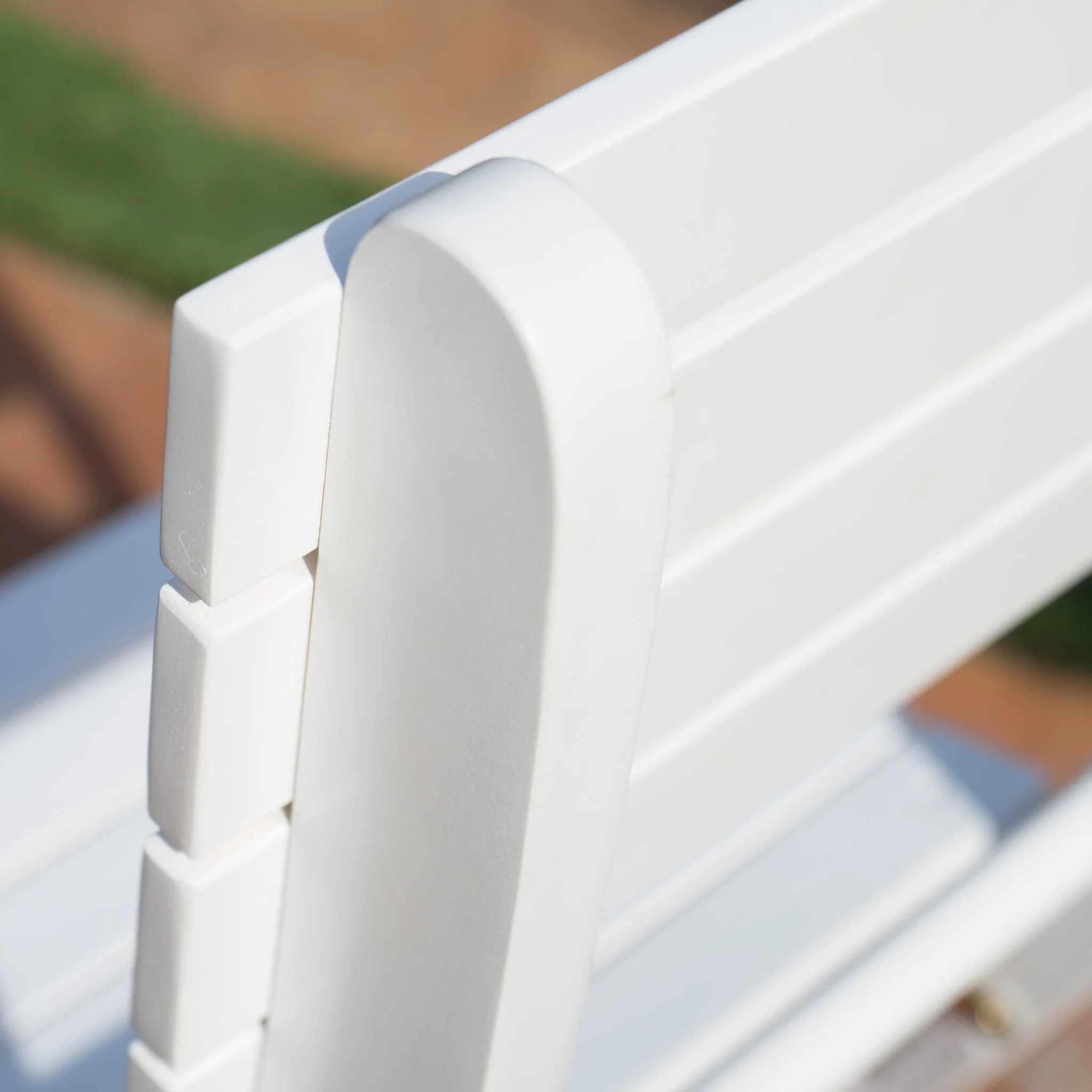 Vicaro Outdoor White Finish Acacia Wood Foldable Dining Chairs - furnishings