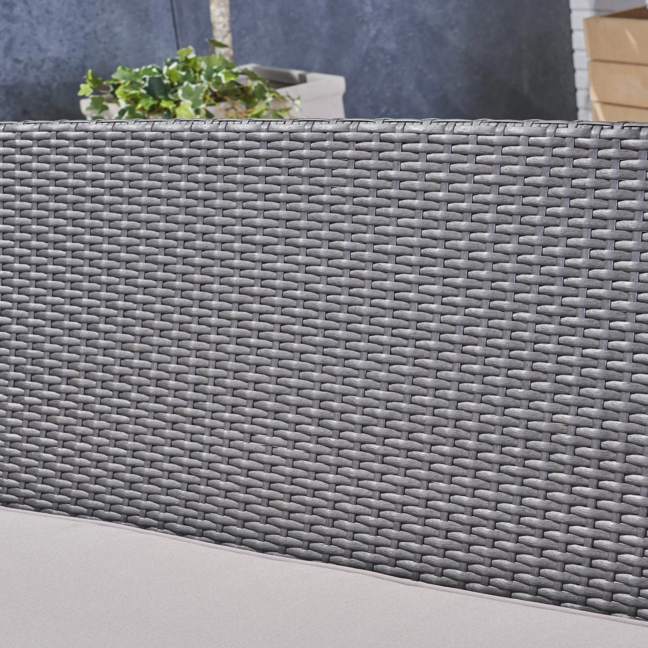 Roswell Outdoor 7 Seater Wicker Chat Set - furnishings