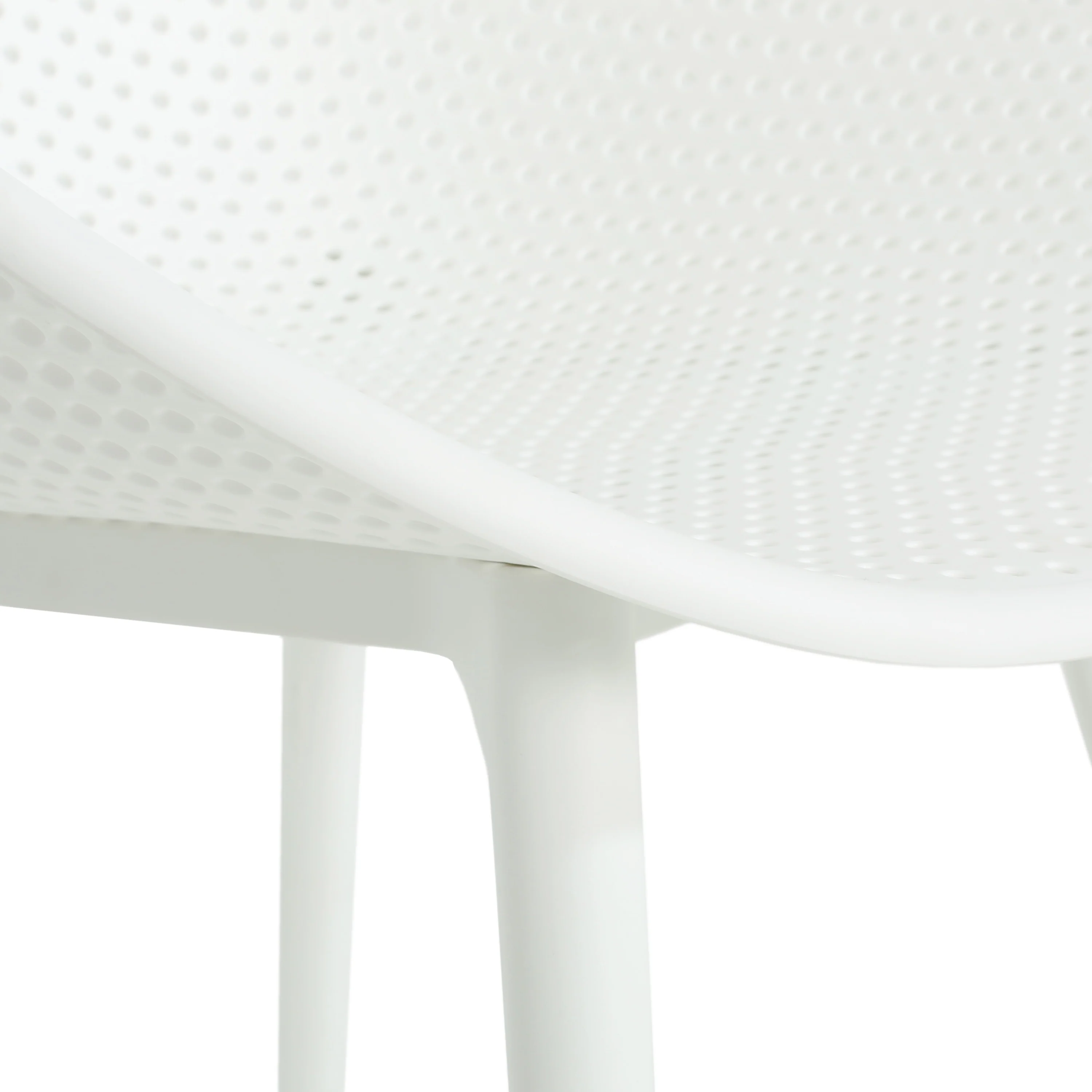 Indoor & Outdoor Polypropelene Plastic Gable Dining Chair, Set of 2 - furnishings