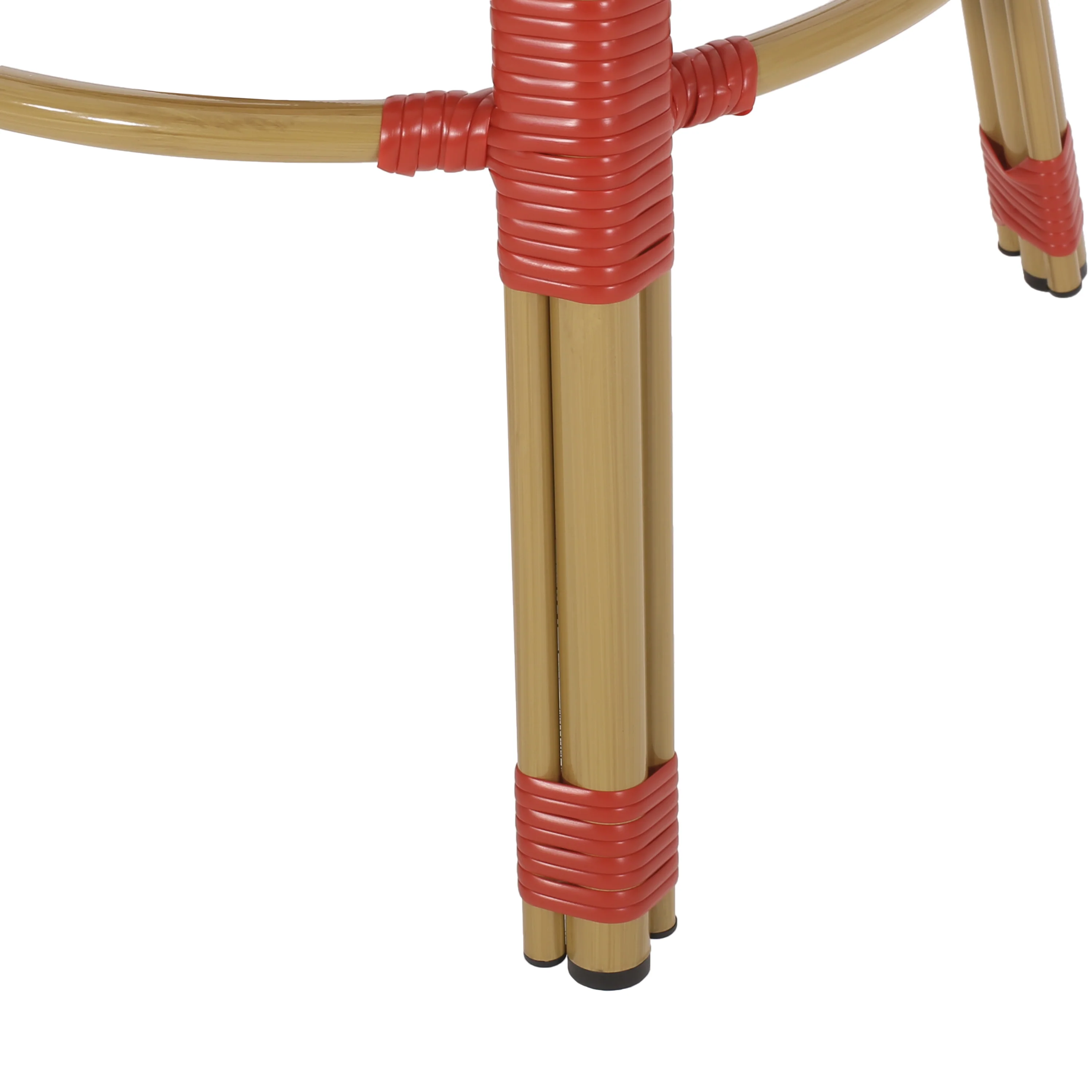Cotterell Outdoor French Wicker and Aluminum 29.5 Inch Barstools, Set of 2 - furnishings