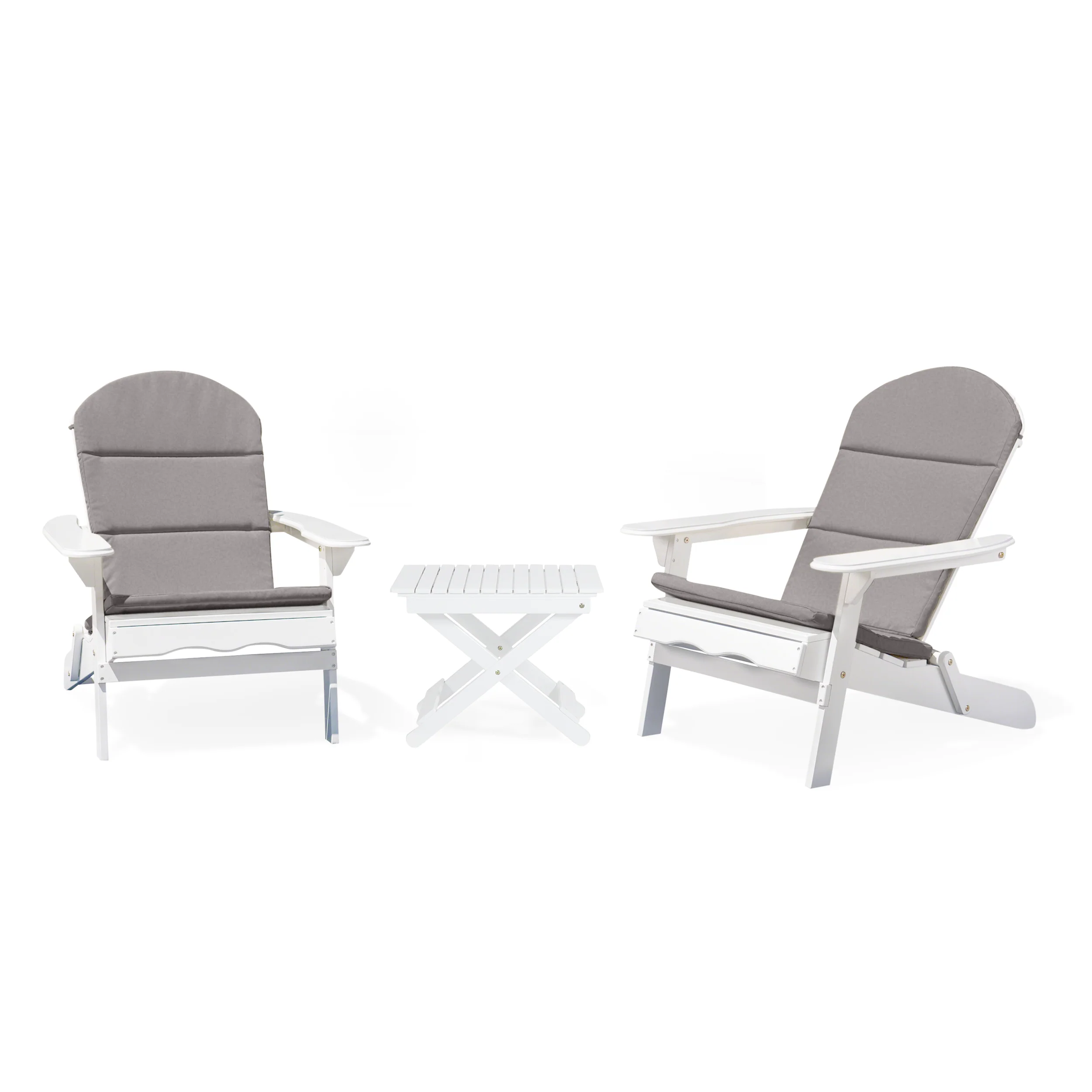 Reed Outdoor 2 Seater Acacia Wood Chat Set with Water Resistant Cushions - furnishings