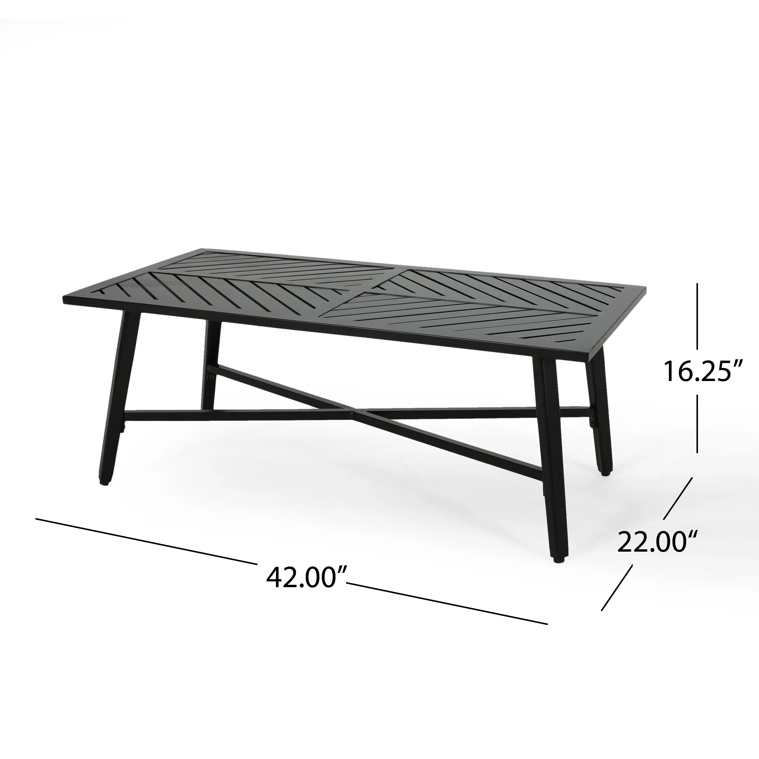 Carlson Diego Outdoor Aluminum Loveseat and Coffee Table Set - furnishings
