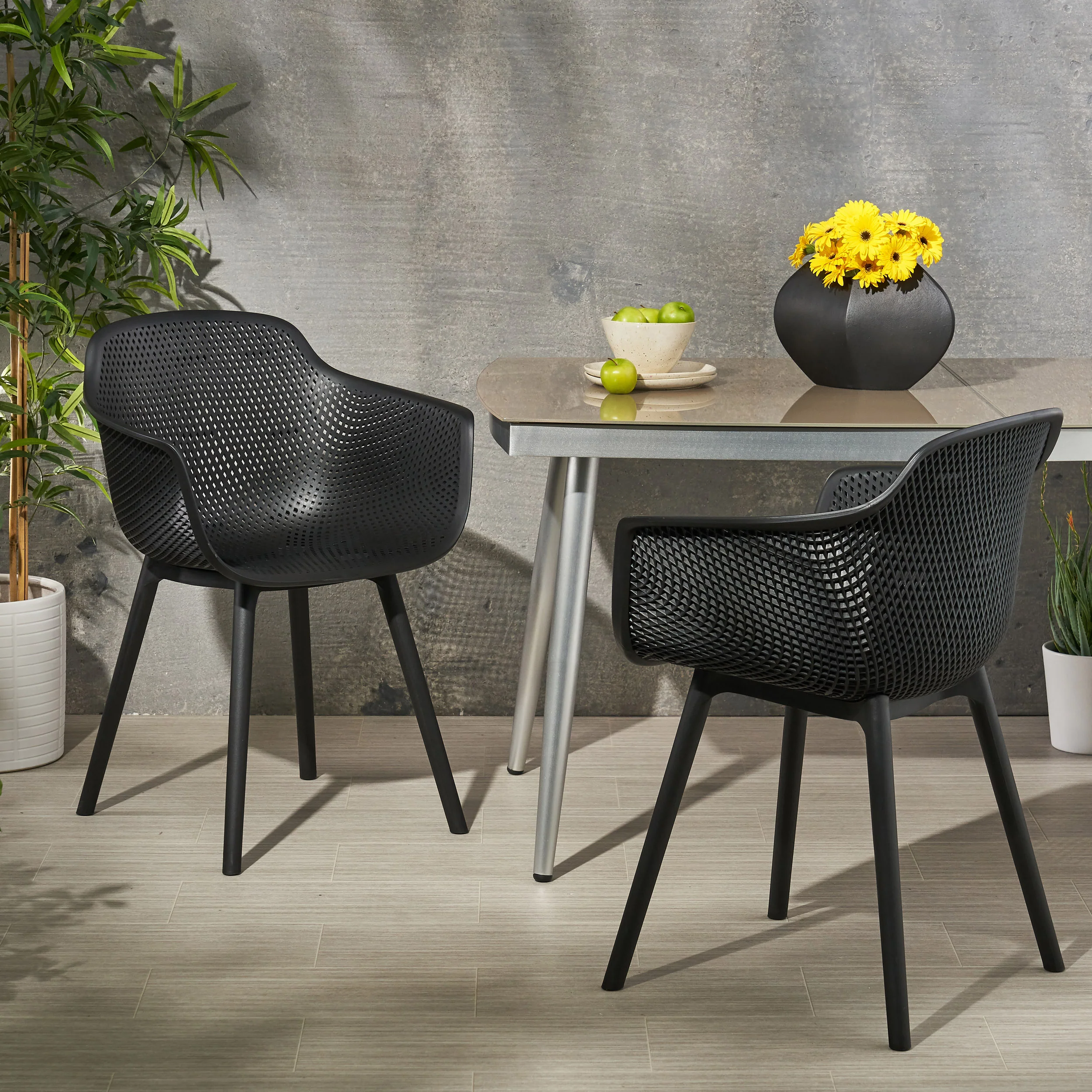 Barbados Outdoor Modern Dining Chairs - furnishings