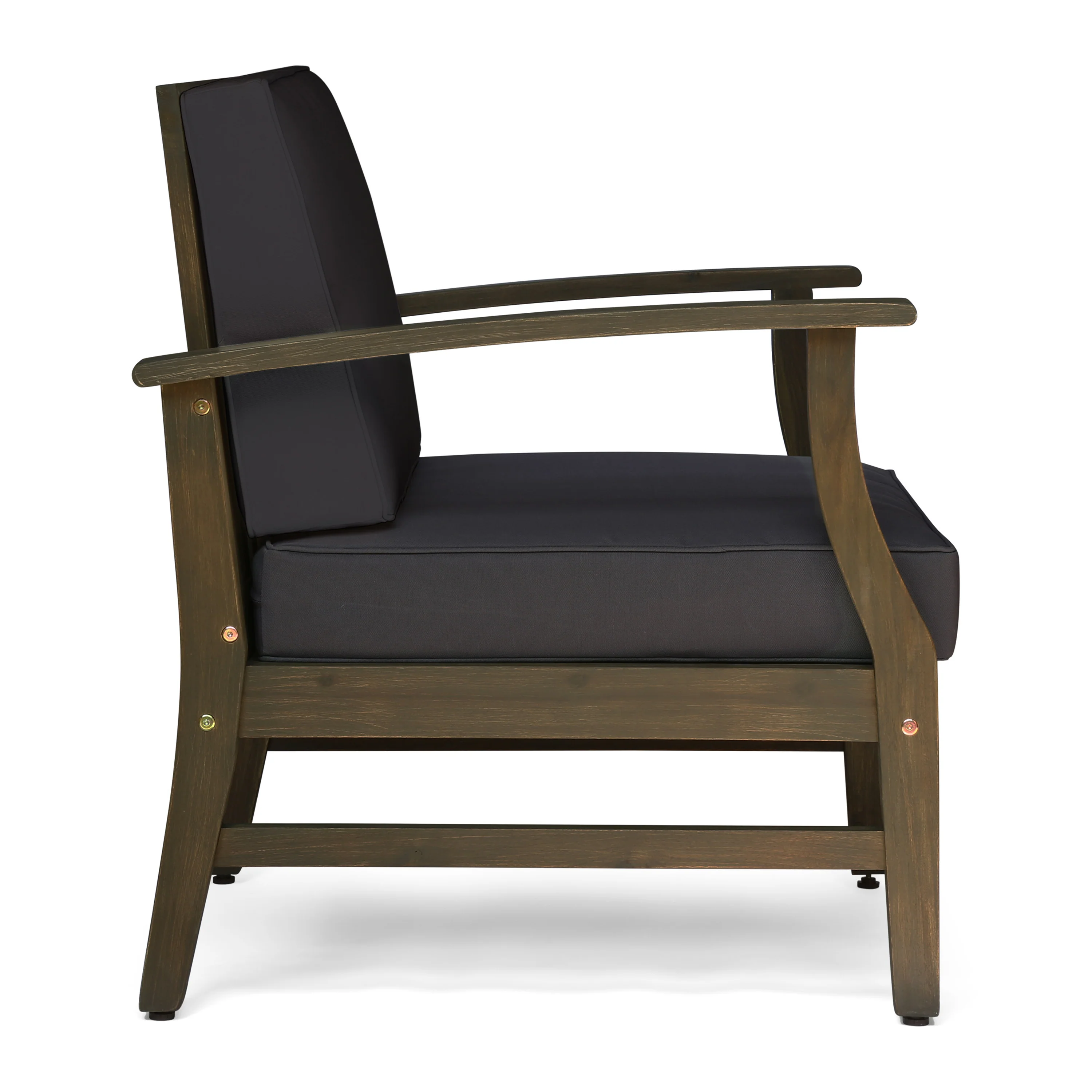 Abena Outdoor Acacia Wood Club Chair - furnishings
