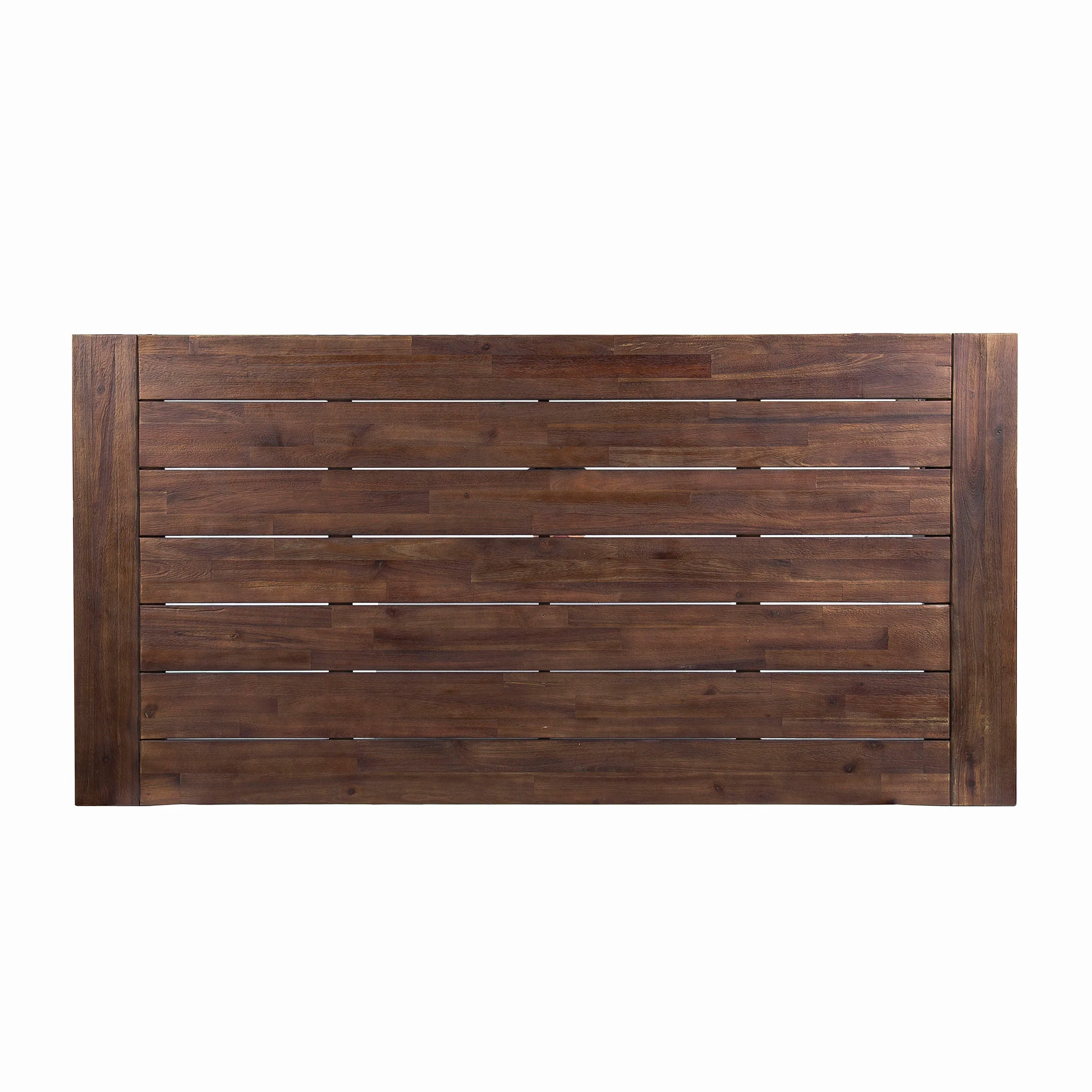 Bowman Outdoor Sandblast Finish Acacia Wood Dining Table with Metal Finish Frame - furnishings