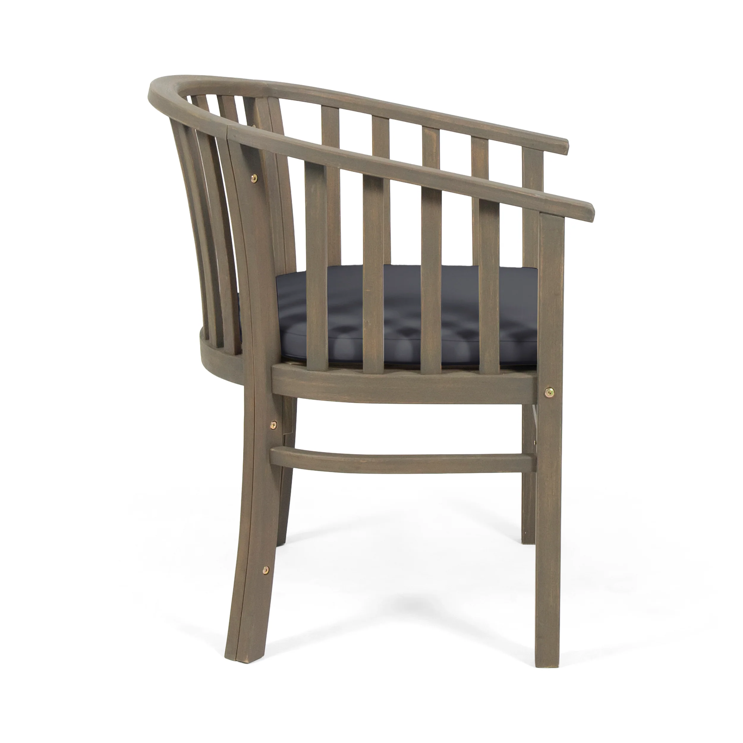 Nola Outdoor Wooden Dining Chairs with Cushions (Set of 2) - furnishings