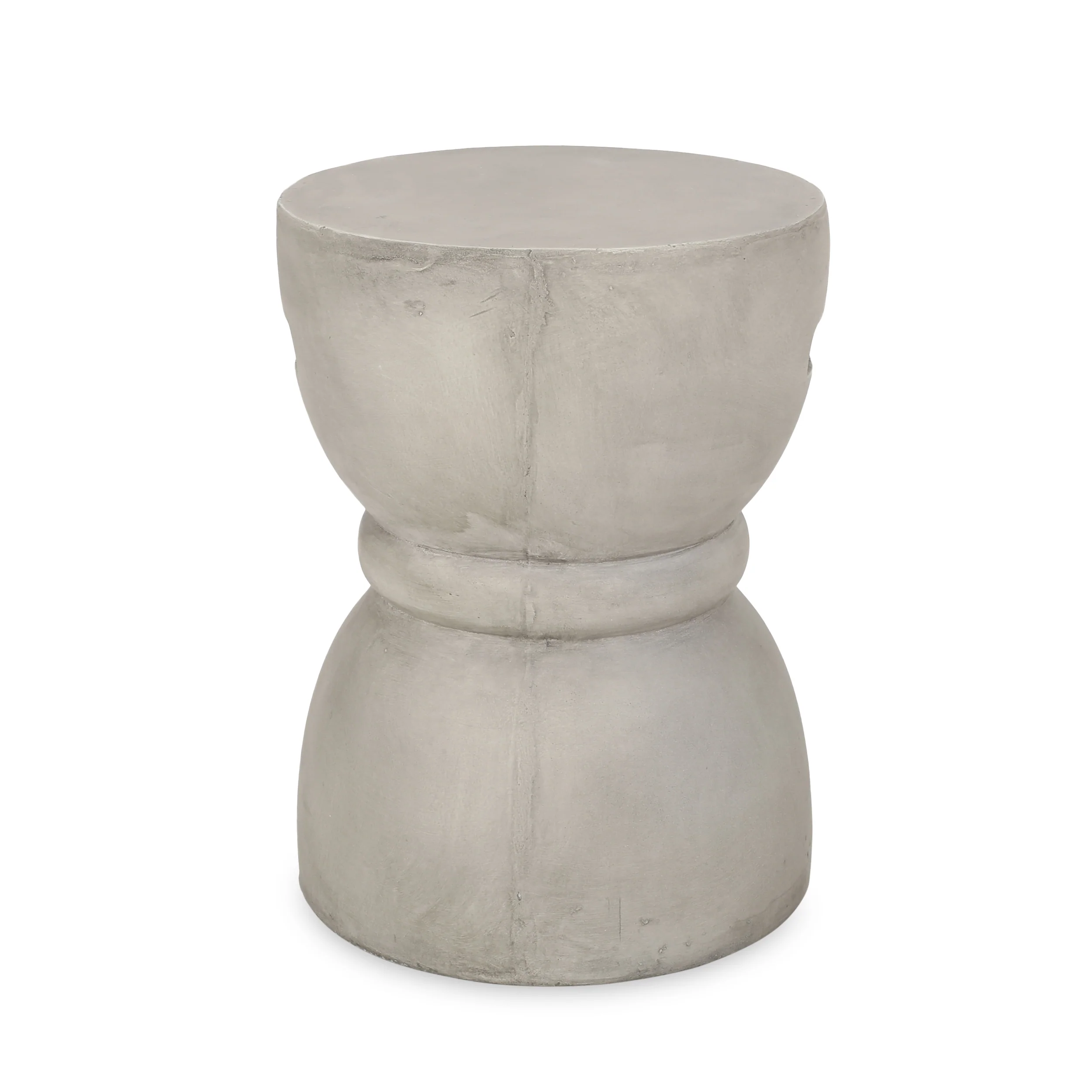 Domitri Outdoor Contemporary Lightweight Concrete Accent Side Table - furnishings