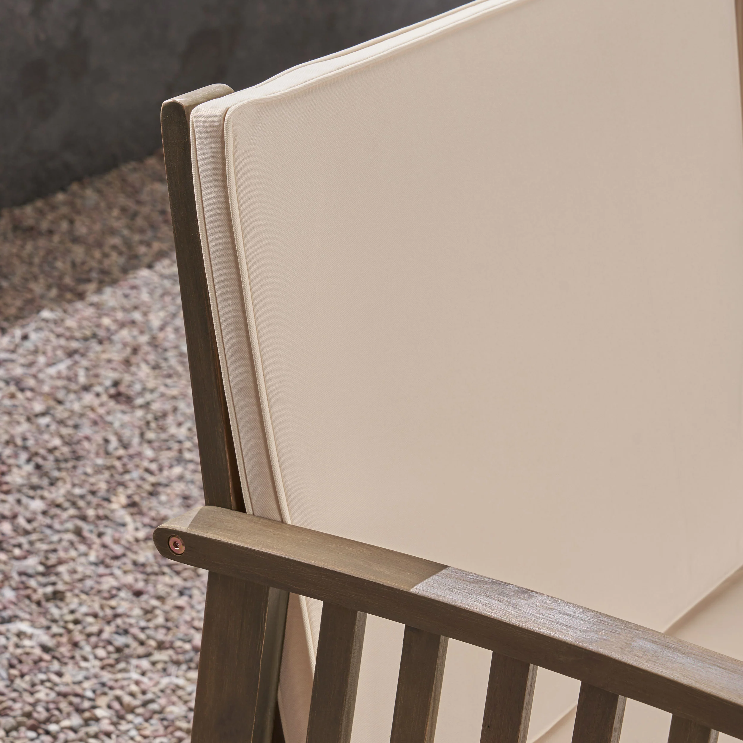 Giles Edward Outdoor Acacia Wood Sofa and Coffee Table Set - furnishings