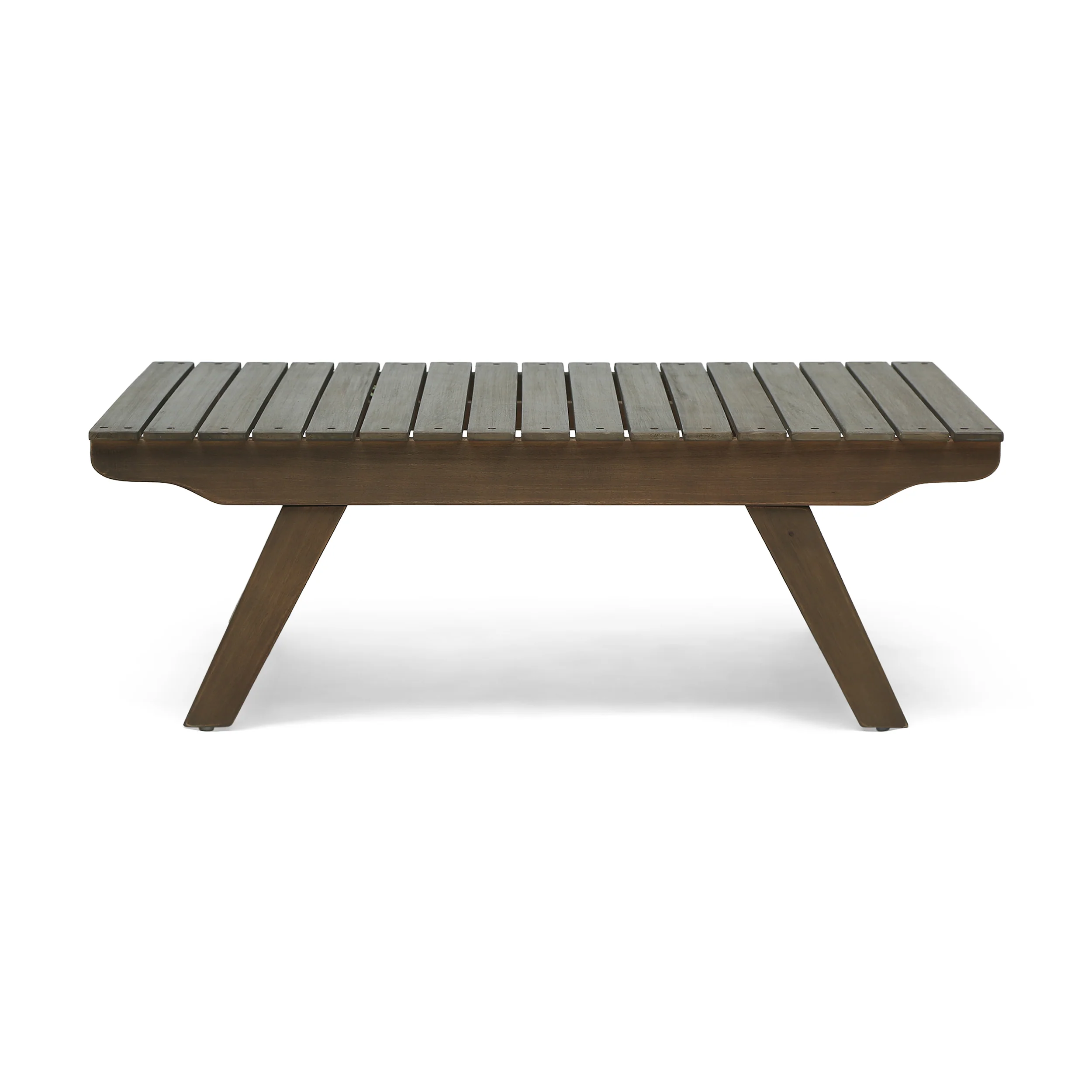 Kailee Outdoor Wooden Coffee Table, Gray Finish - furnishings