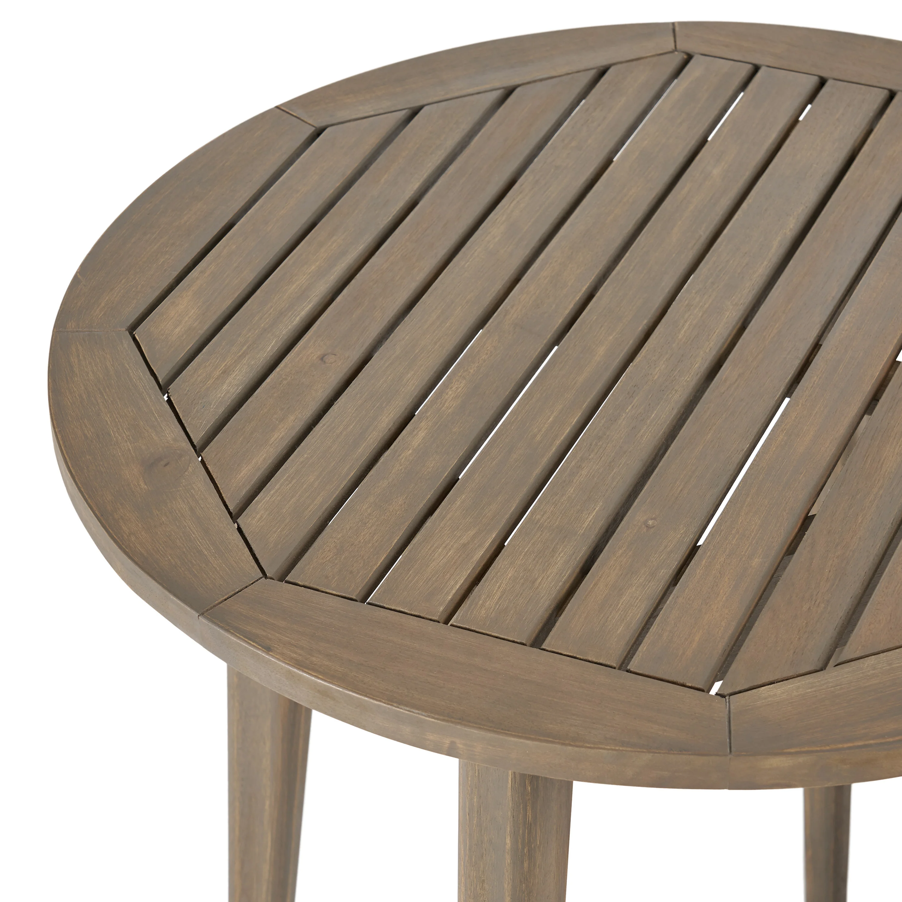 Richter Outdoor 3 Piece Wood  and Wicker Bistro Set - furnishings