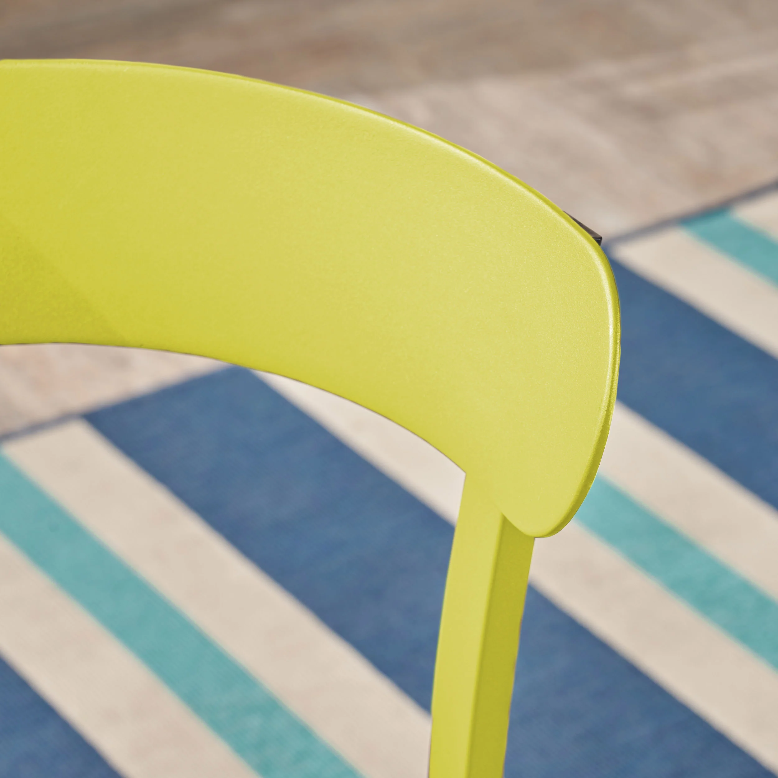 Larson Outdoor Bistro Set, Matte Lime Green - furnishings