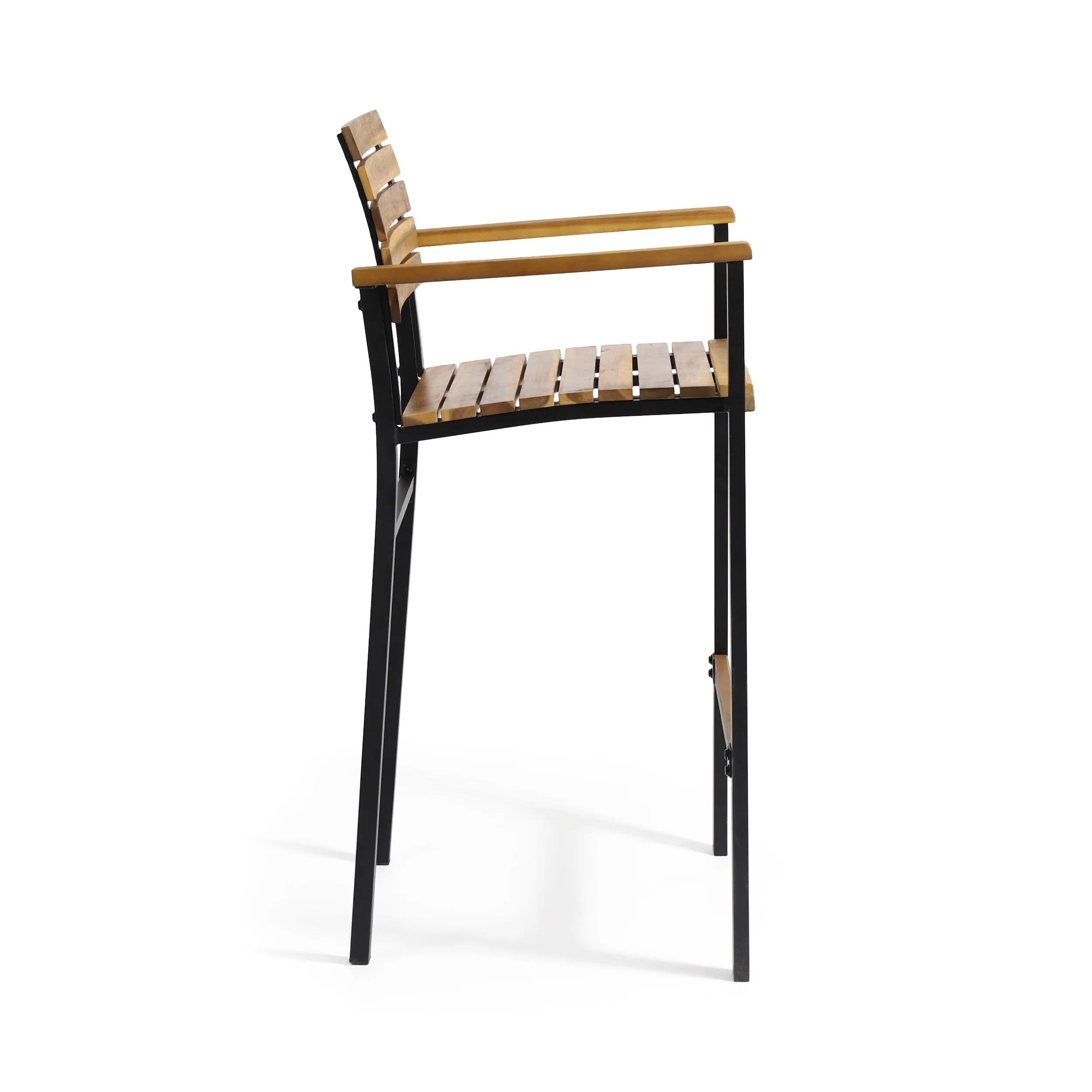 Darryn Modern Industrial Acacia Wood Barstool (Set of 2) - furnishings