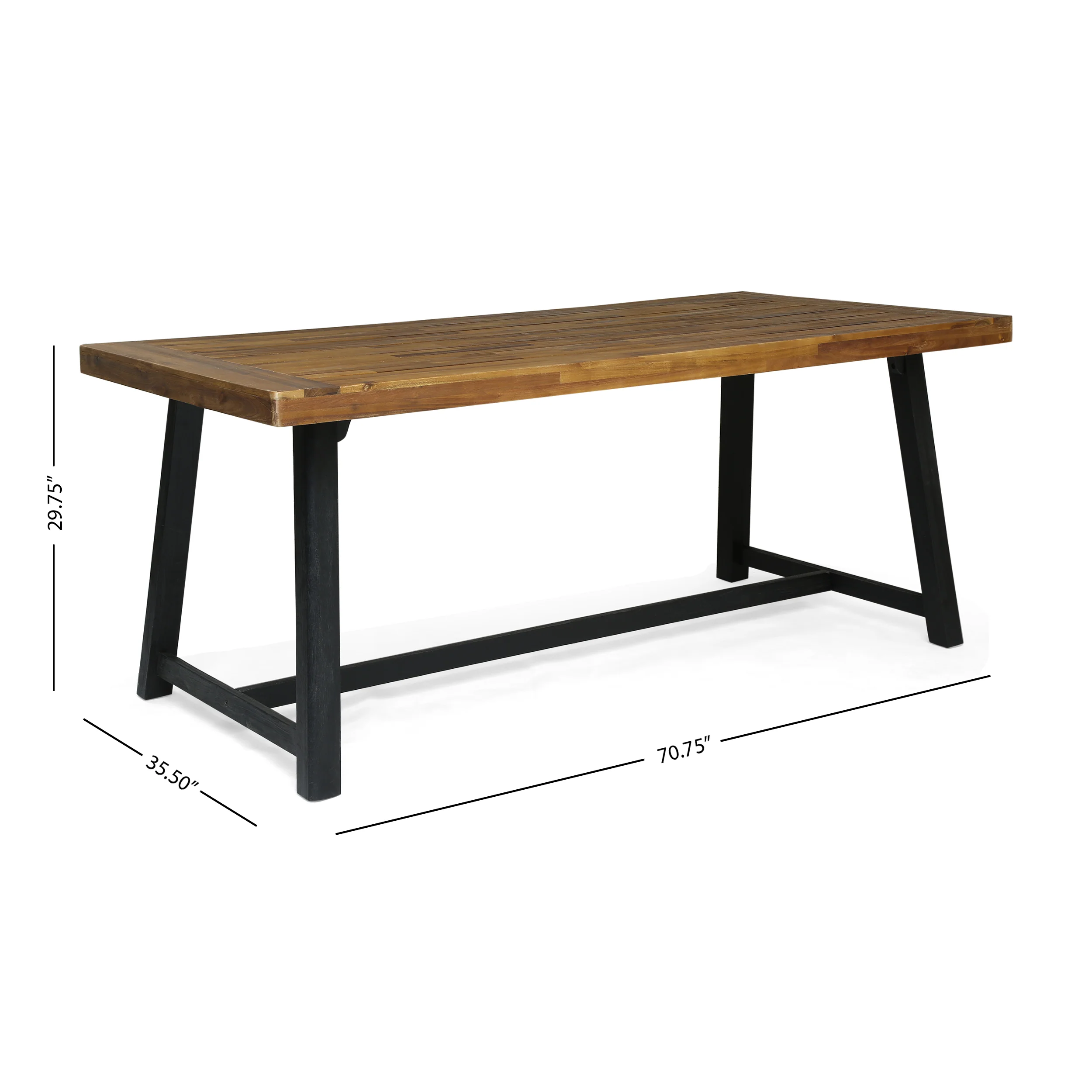 Toby Outdoor Acacia Wood Dining Table - furnishings