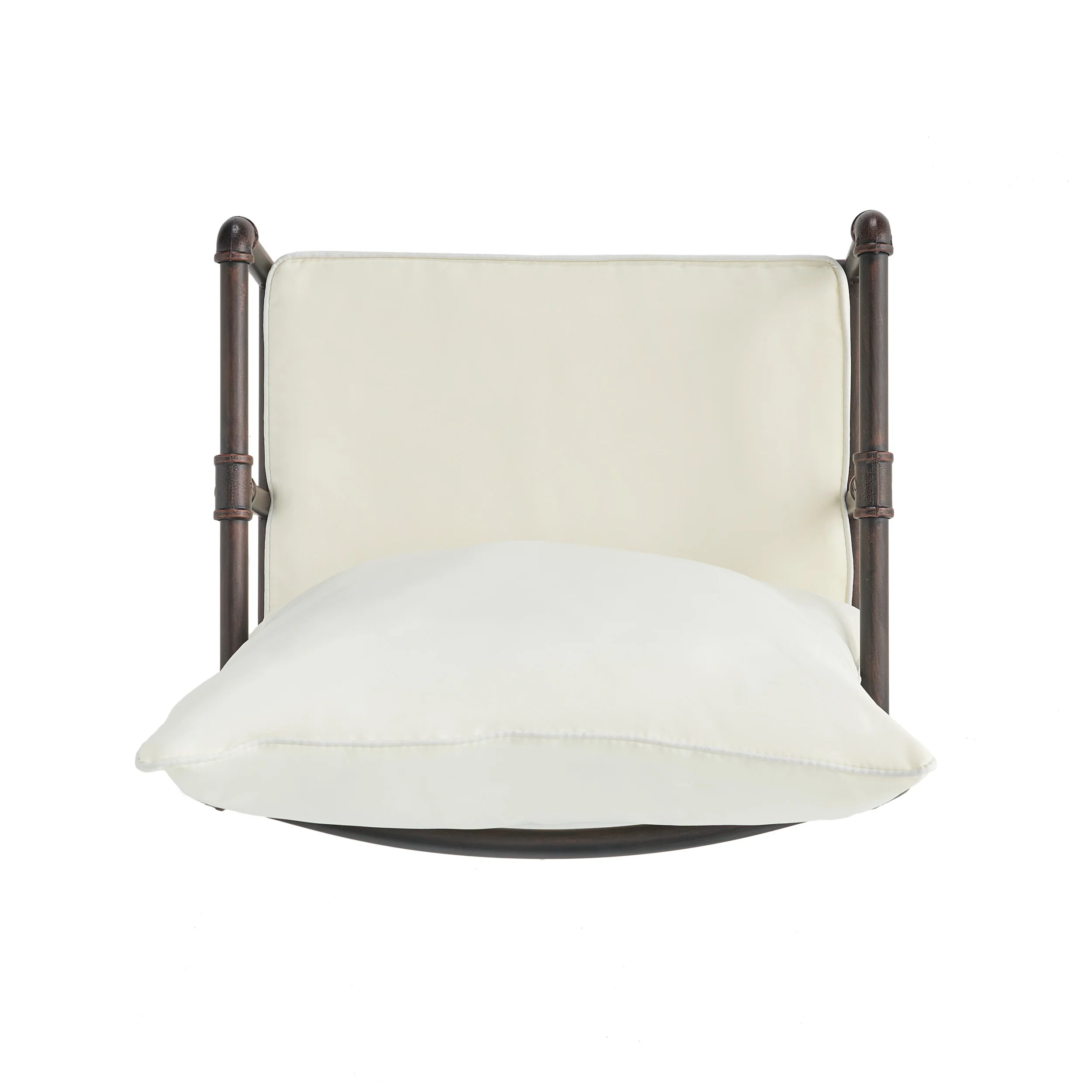 Varick Outdoor Adjustable Pipe Barstool with Cushions - furnishings