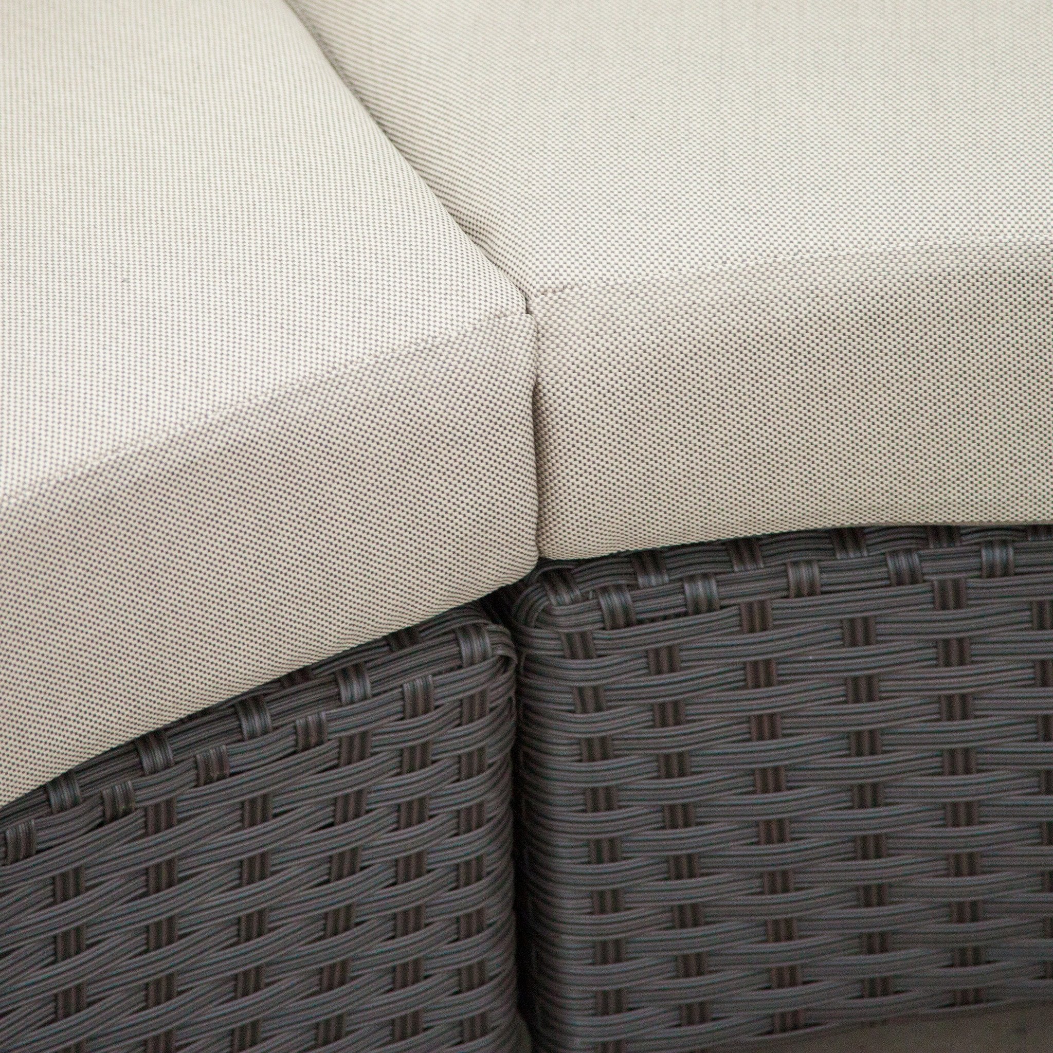Falkland Outdoor 4 Seater Curved Wicker Sectional Sofa Set with Coffee Table - furnishings