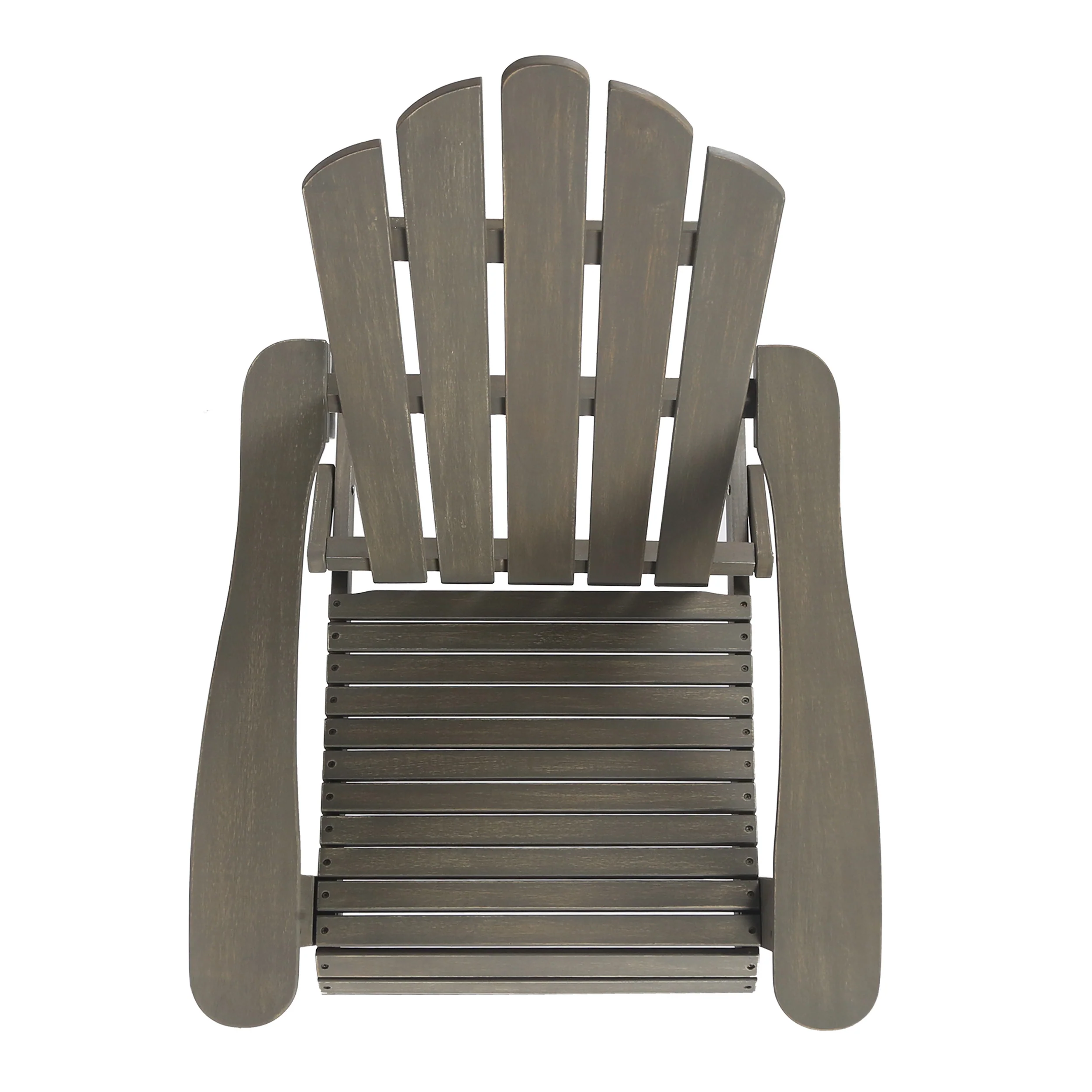 Cara Outdoor Acacia Wood Folding Adirondack Chair - furnishings
