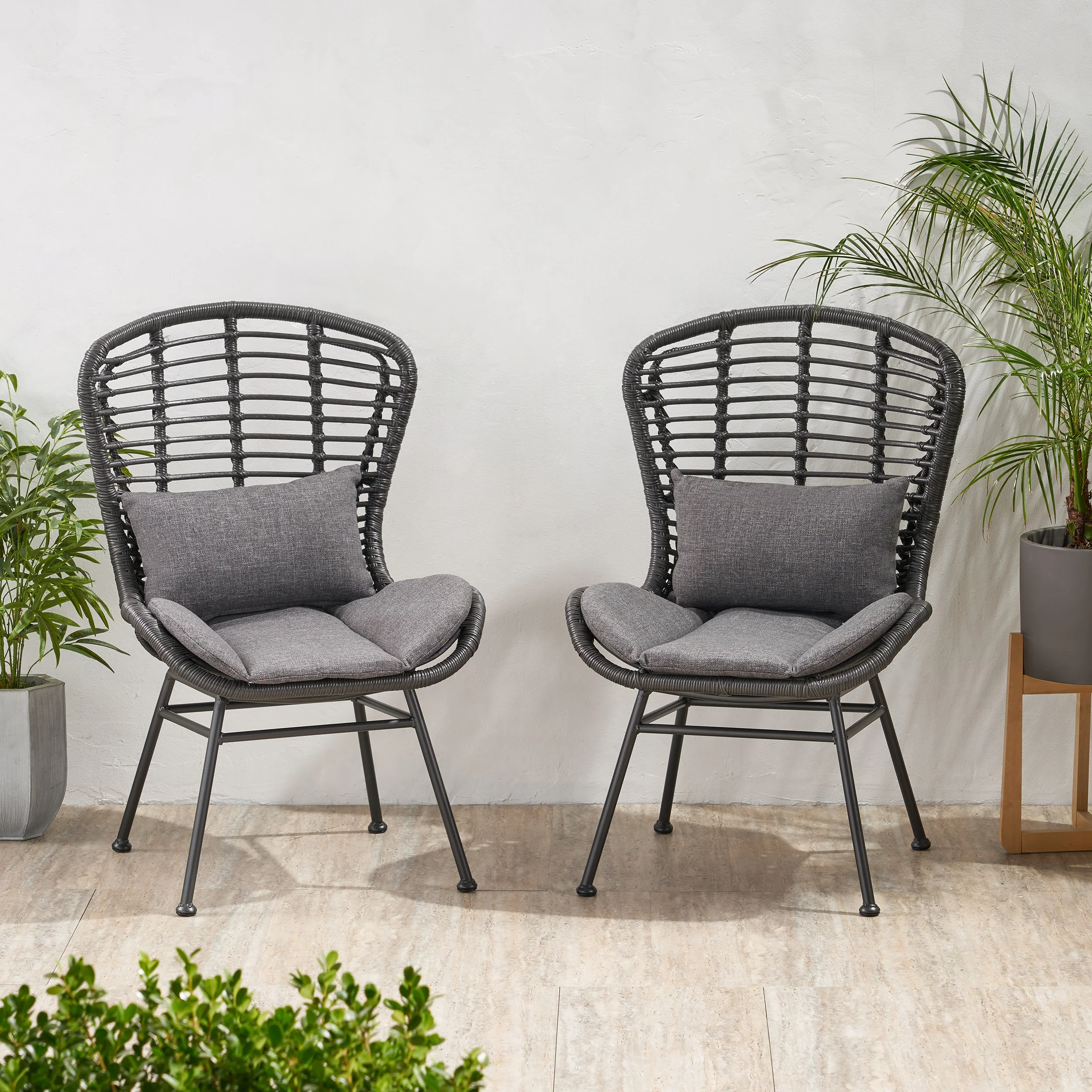 Qearl Outdoor Club Chairs (Set of 2) - furnishings