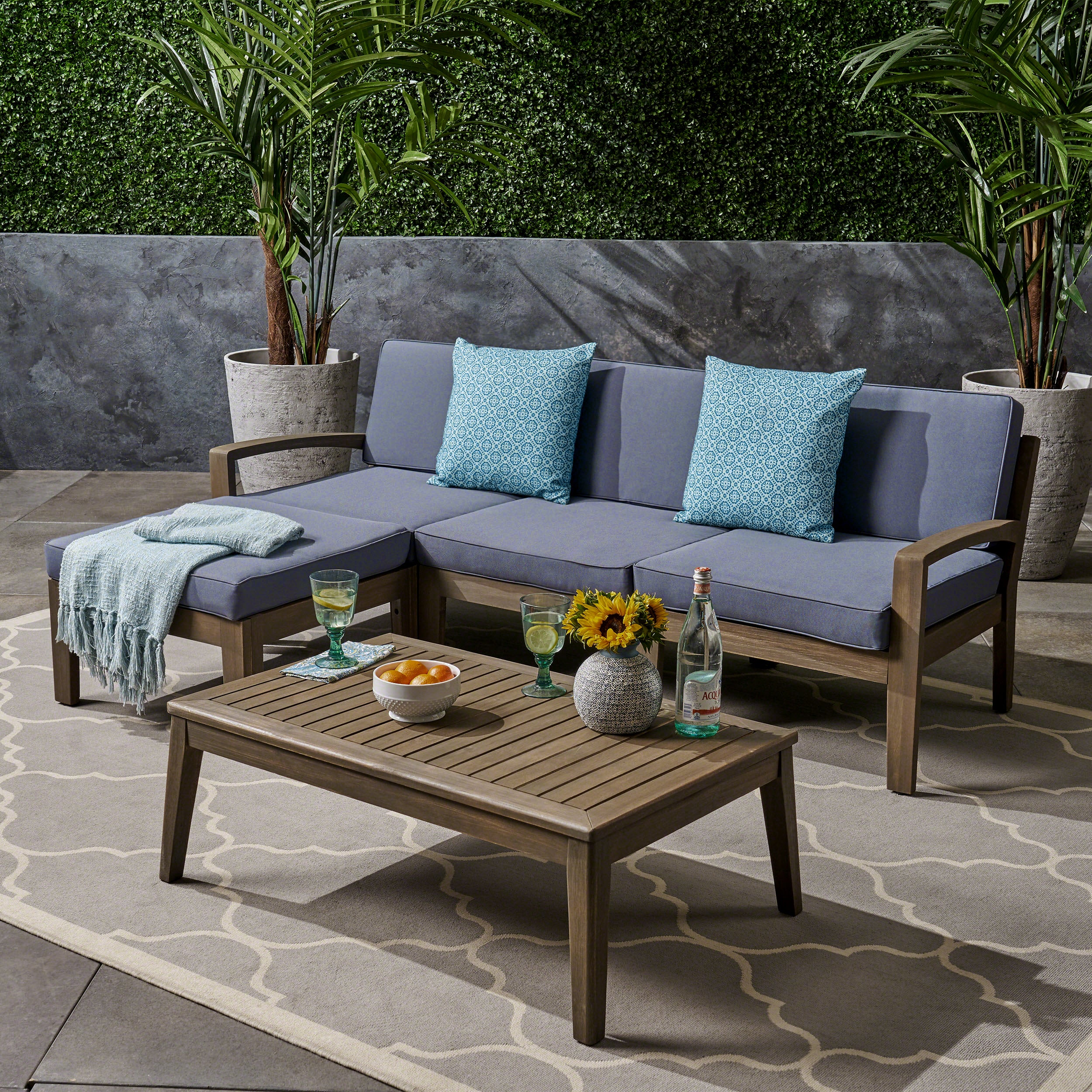 Grenada 5pcs Outdoor Sectional Sofa Set - furnishings