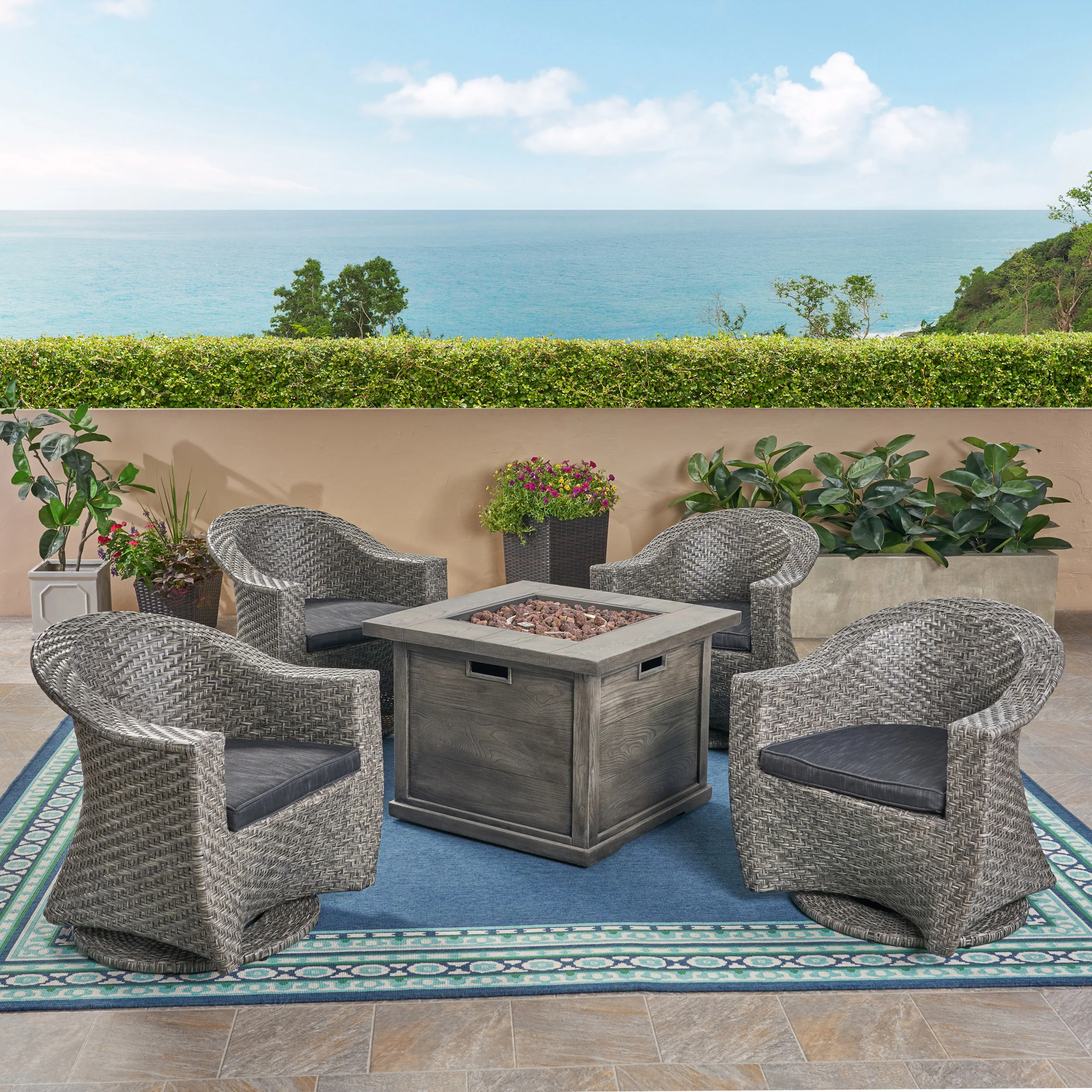 Celeste Patio Fire Pit Set - furnishings