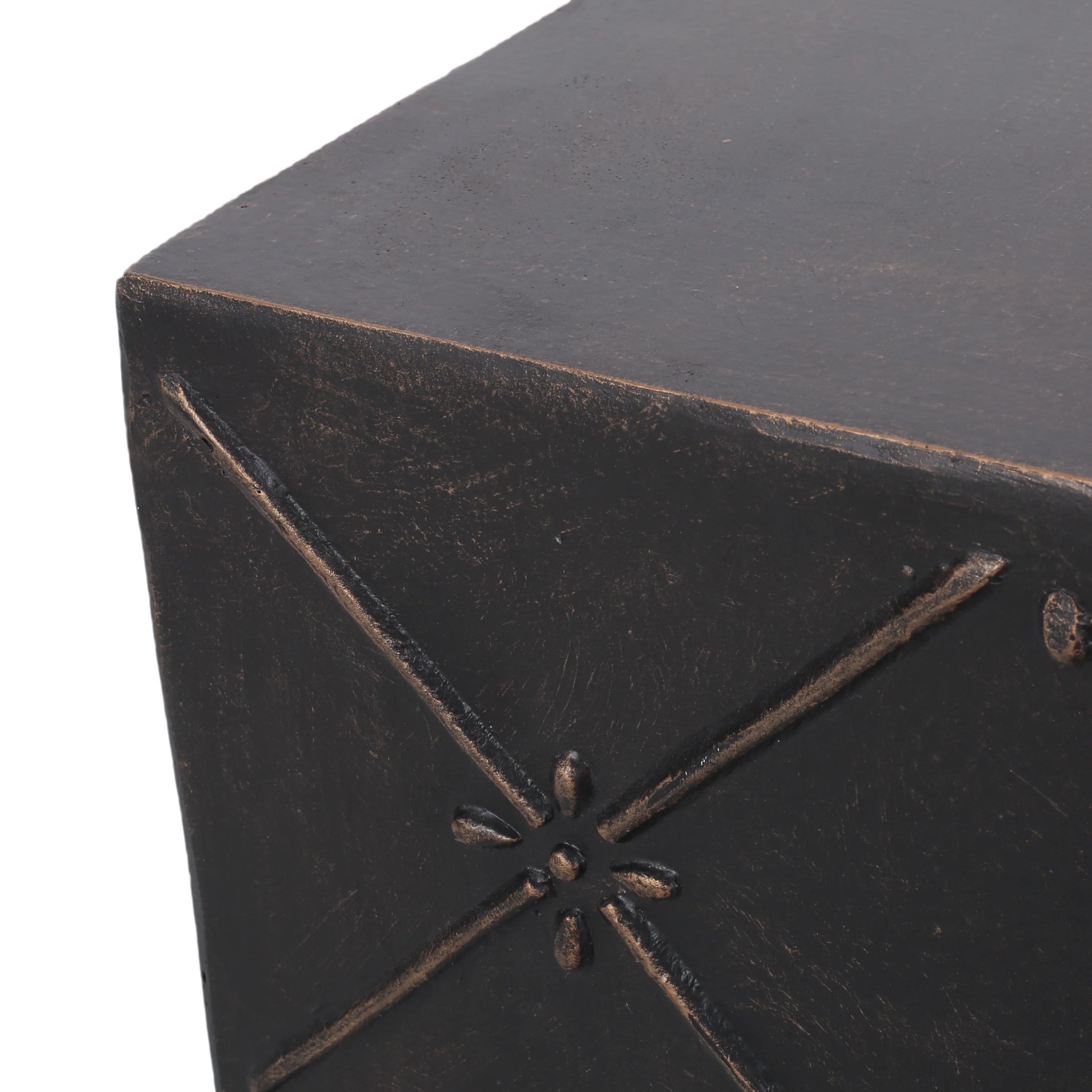Baxton Outdoor Lightweight Concrete Side Table - furnishings