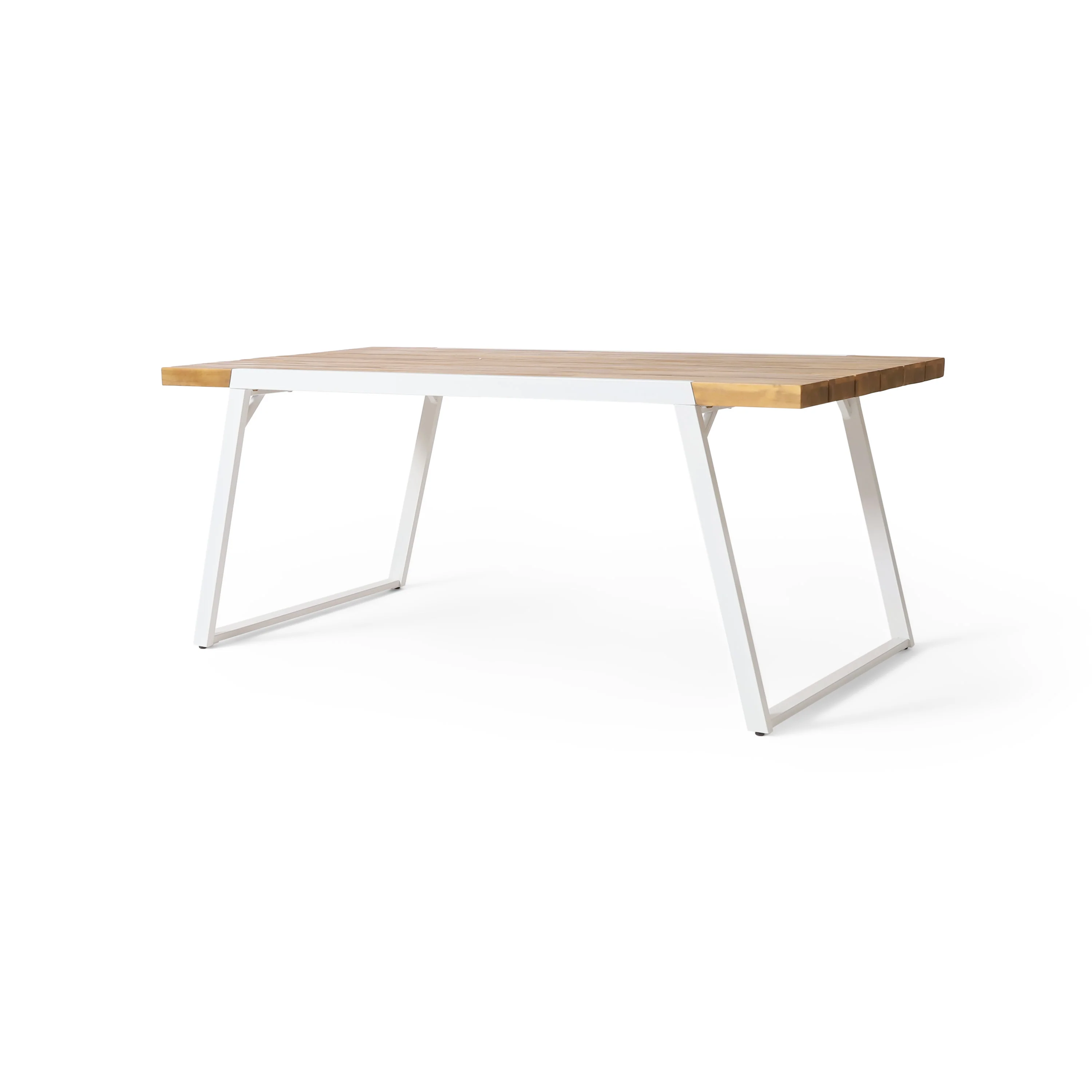 Gebo Outdoor Modern Acacia Wood Dining Table - furnishings