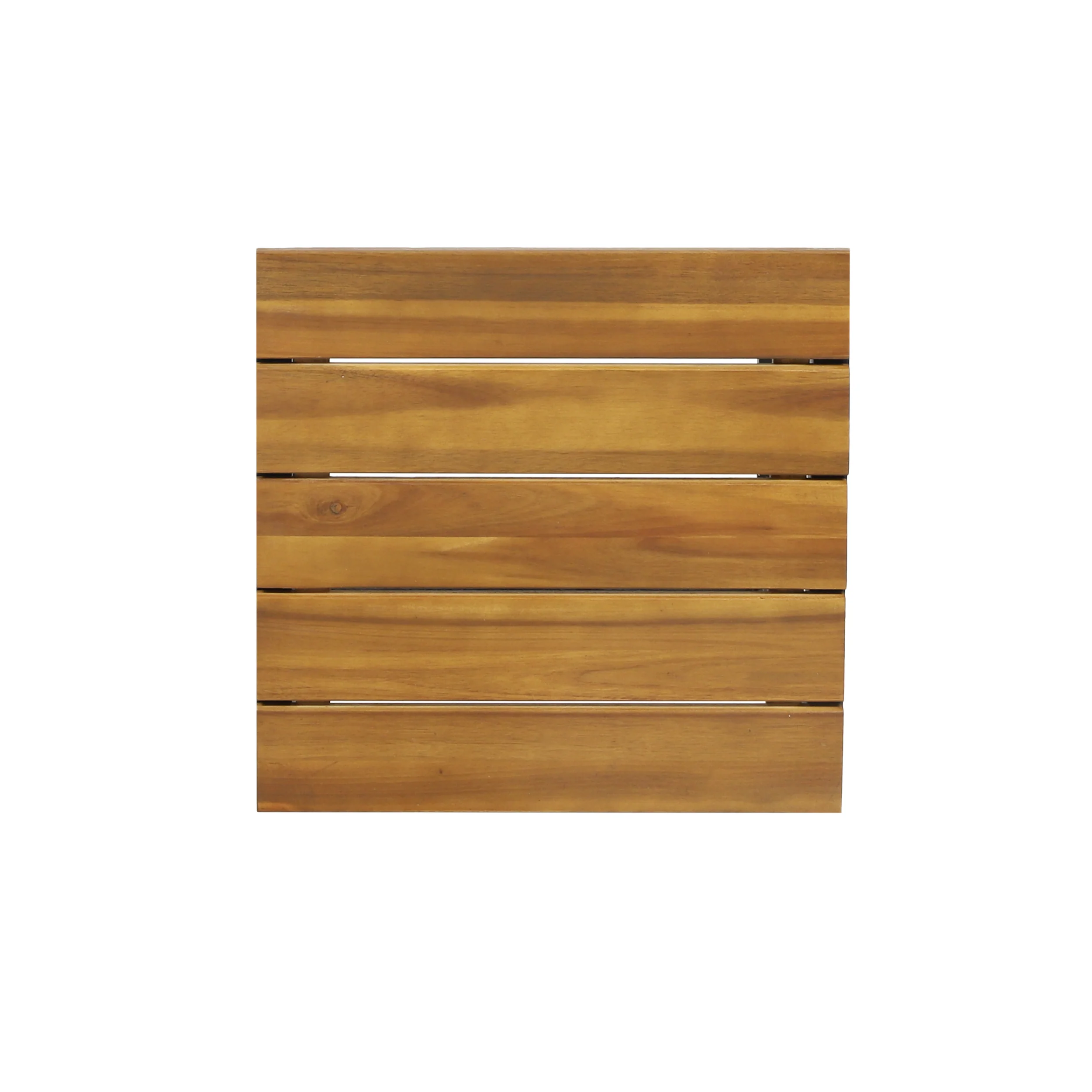 Arath Outdoor Modern Industrial Acacia Wood Bar Stools (Set of 2) - furnishings