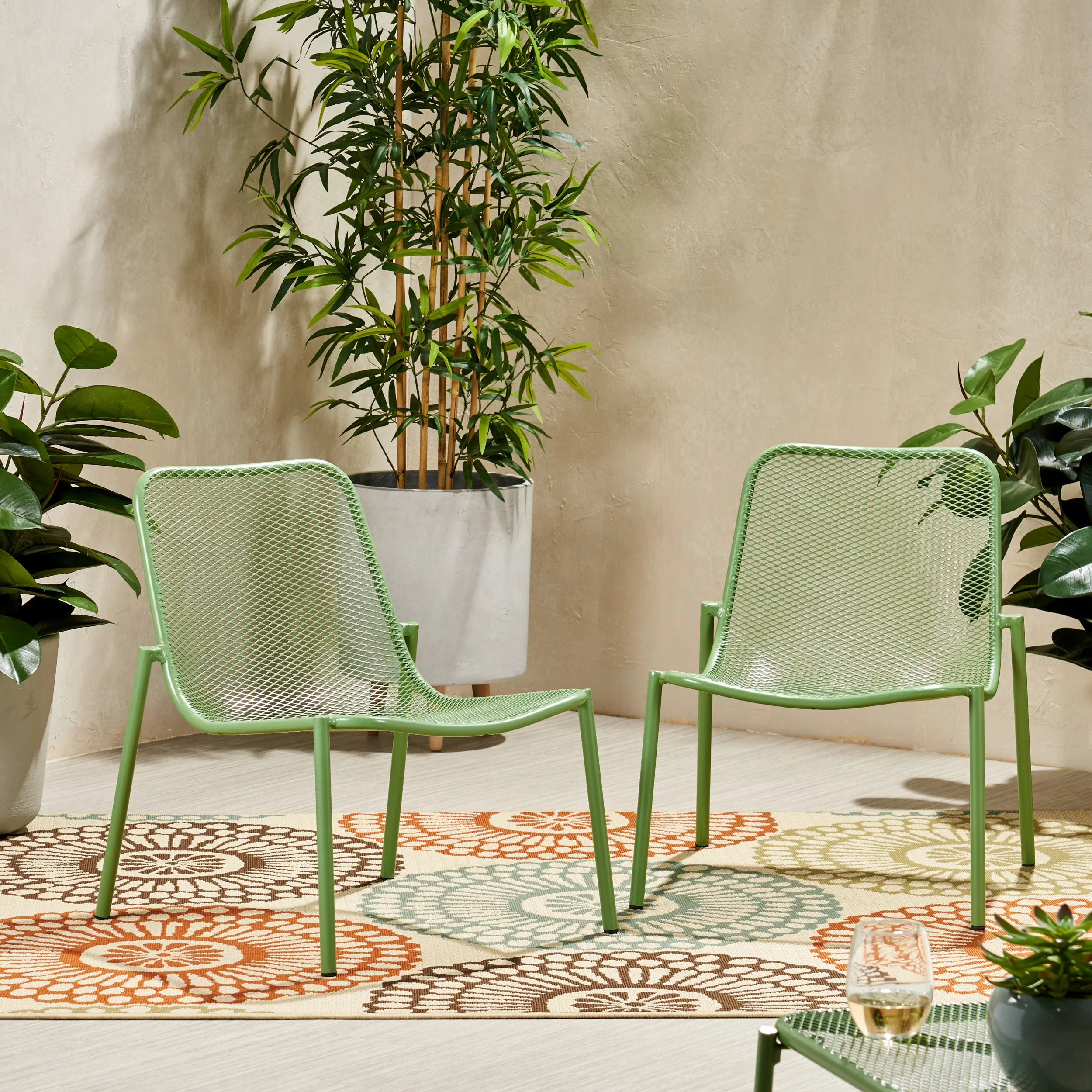 Brenner Outdoor Modern Dining Chair (Set of 2) - furnishings