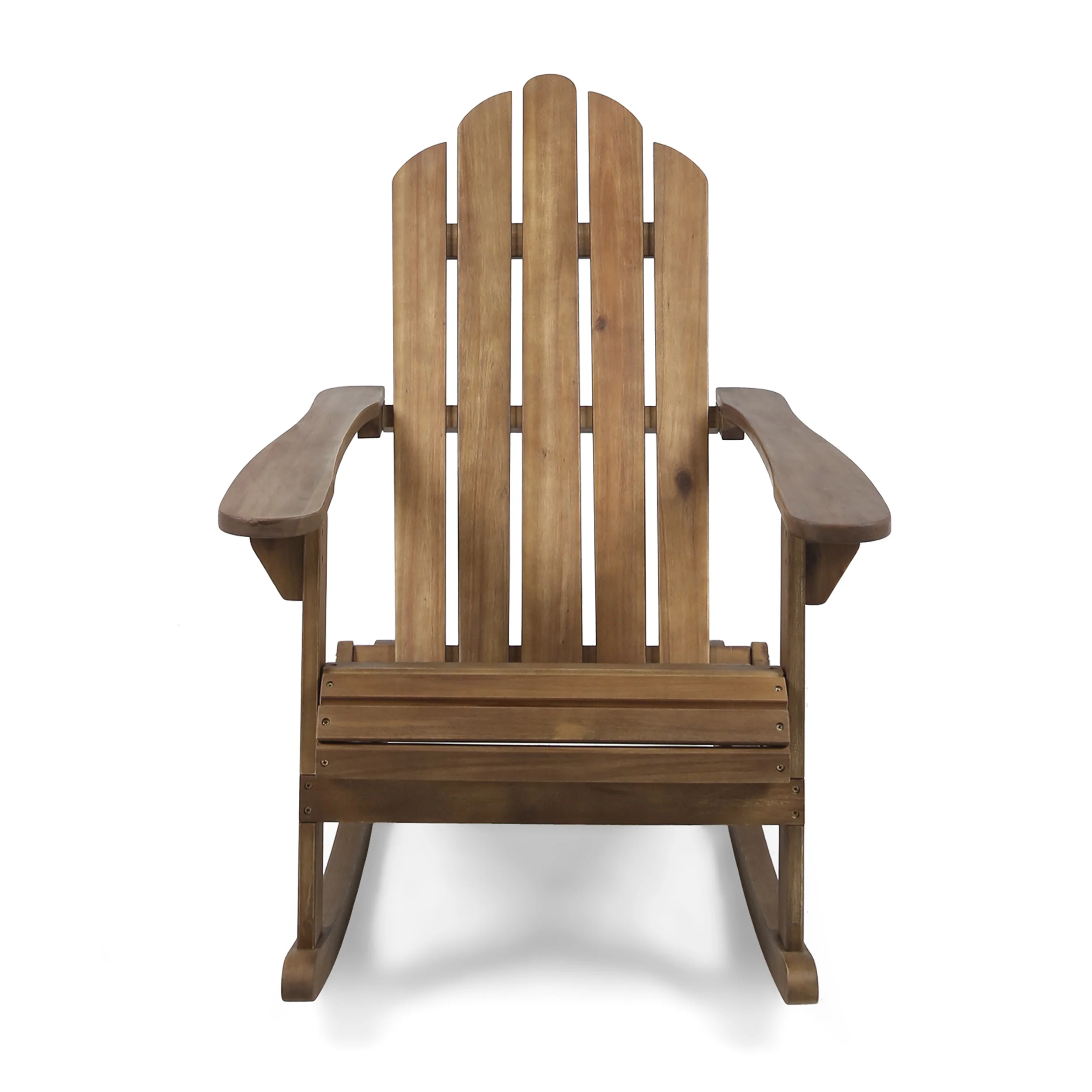 Cara Outdoor Adirondack Acacia Wood Rocking Chair - furnishings