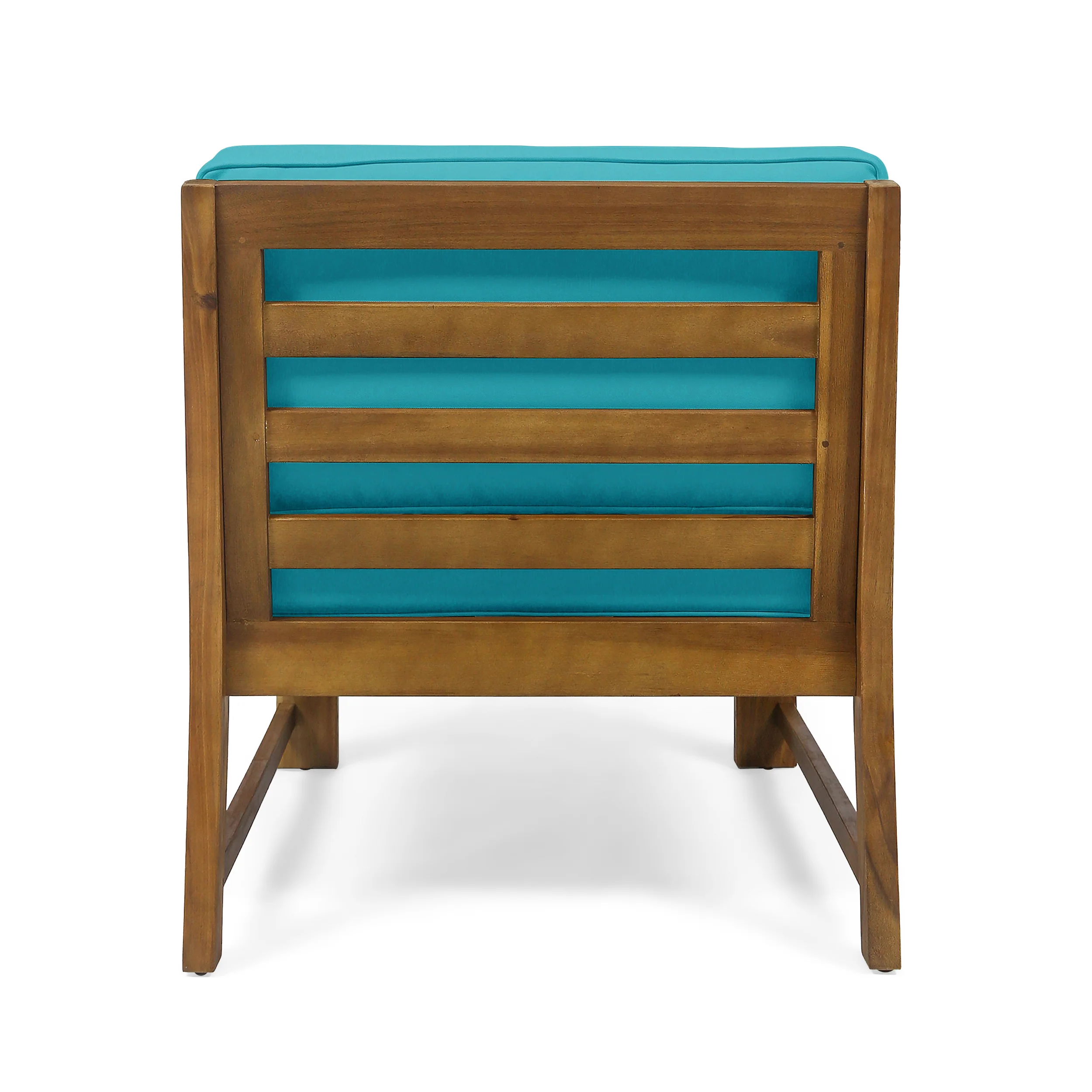 Makayla Ana Outdoor 3 Seater Acacia Wood Sofa Sectional with Cushions - furnishings