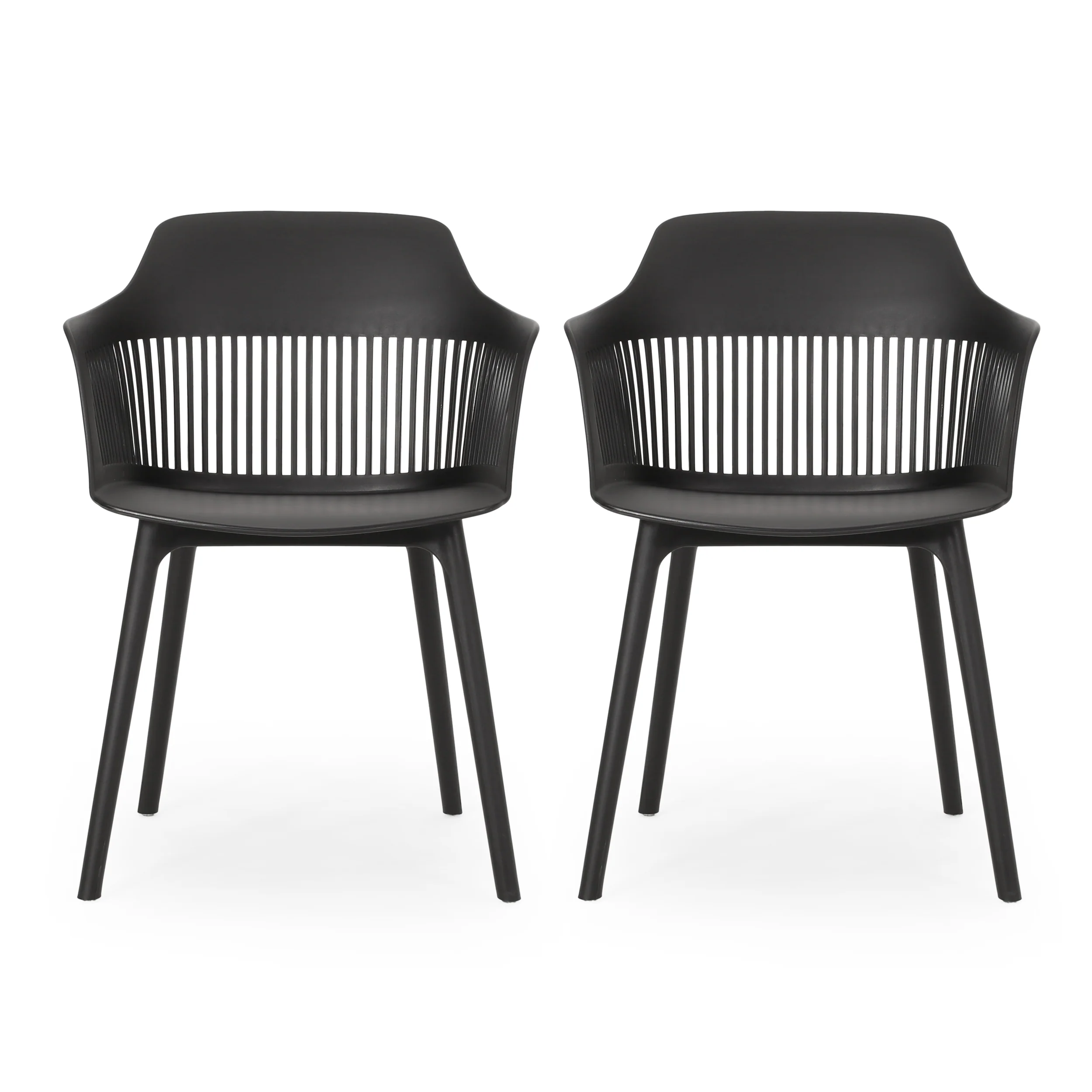 Irene Outdoor Modern Dining Chair (Set of 2) - furnishings