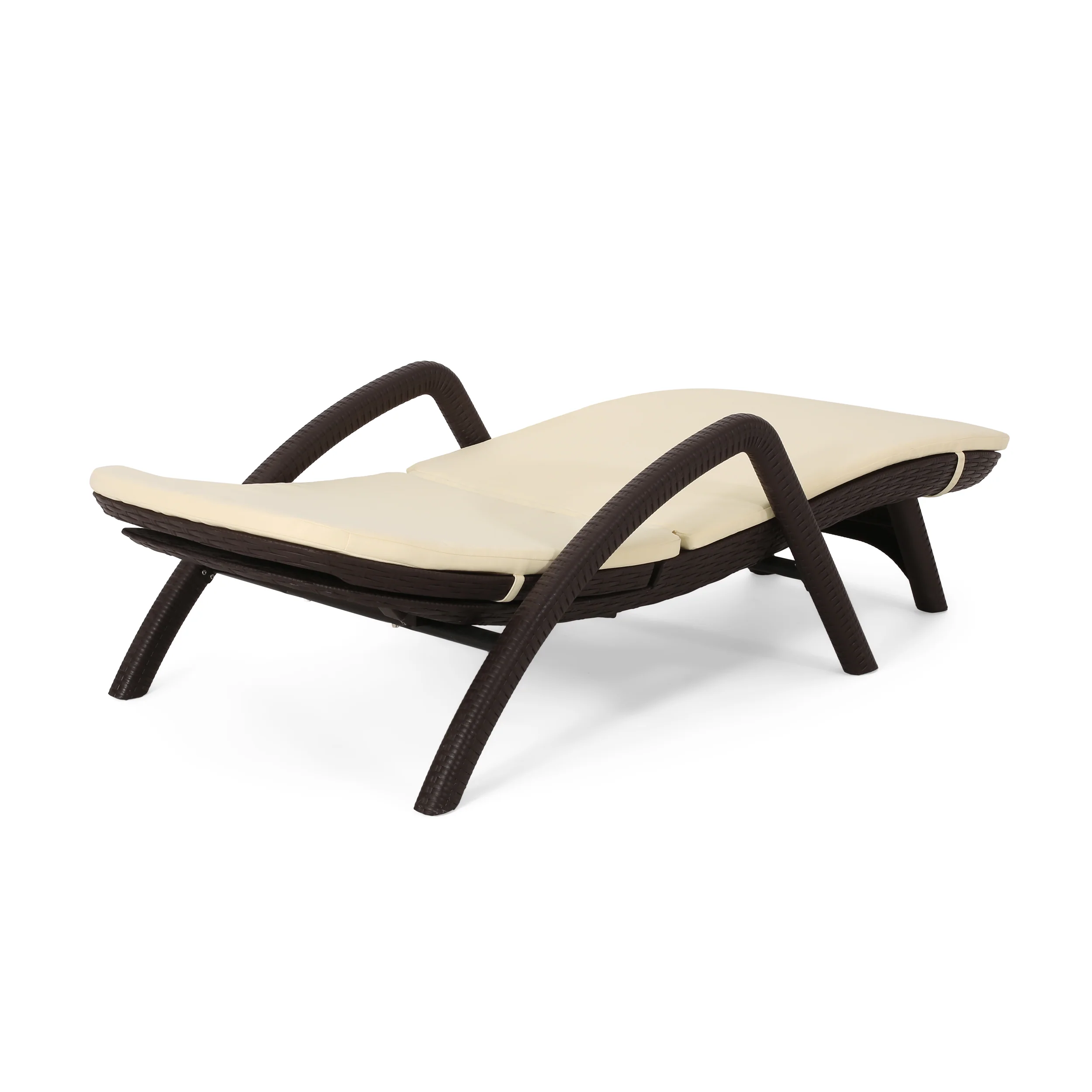 Riley Outdoor Faux Wicker Chaise Lounge with Cushion - furnishings