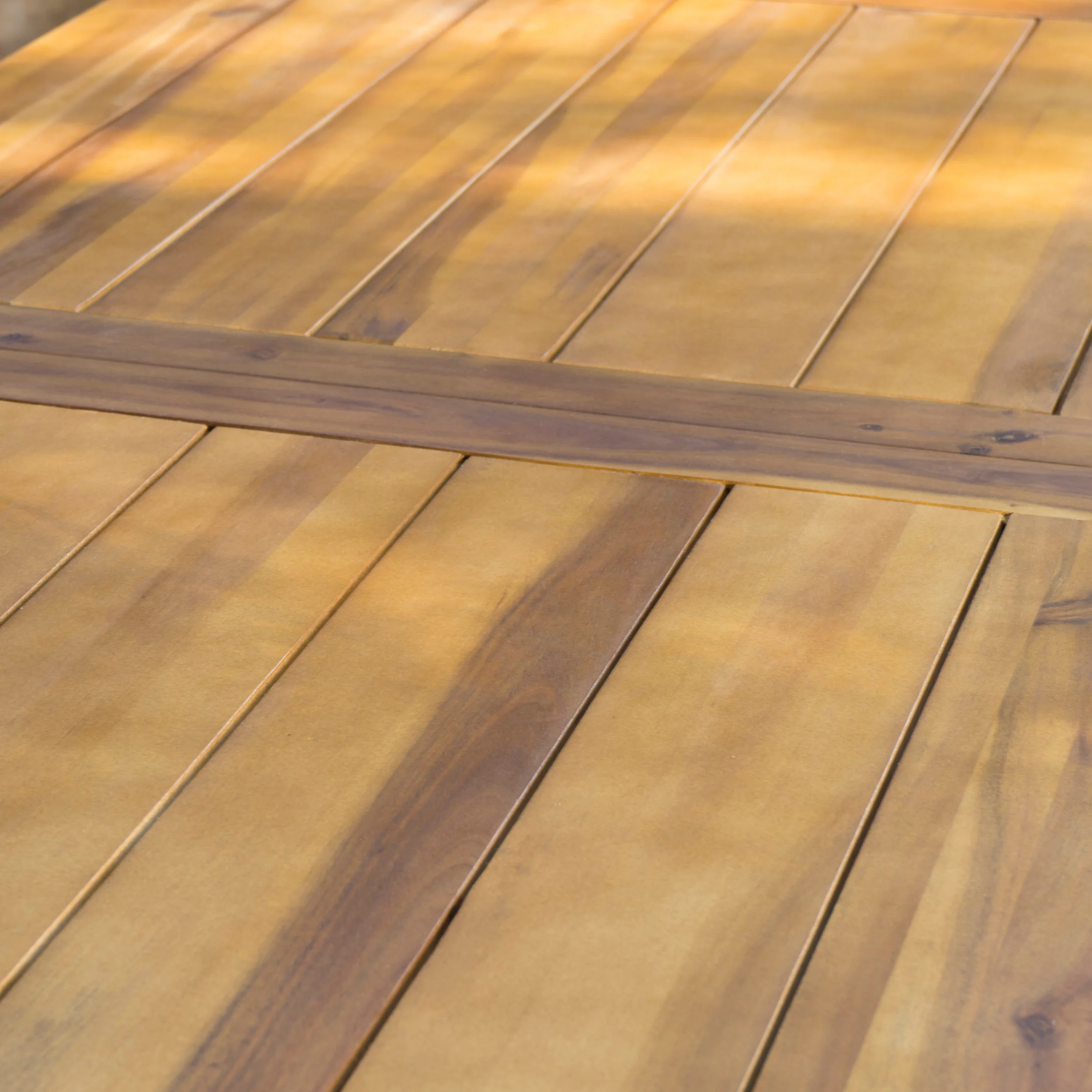 Spanish Bay Teak Finish Acacia Wood Dining Table - furnishings