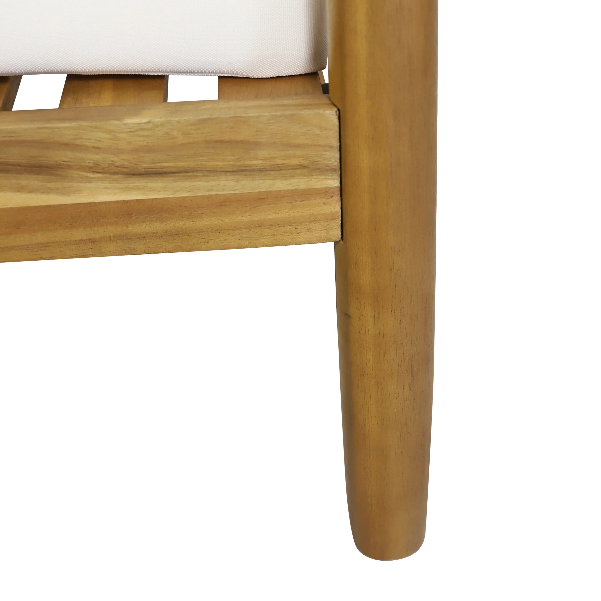 Benewah Outdoor Acacia Wood Loveseat and Coffee Table with Cushions - furnishings