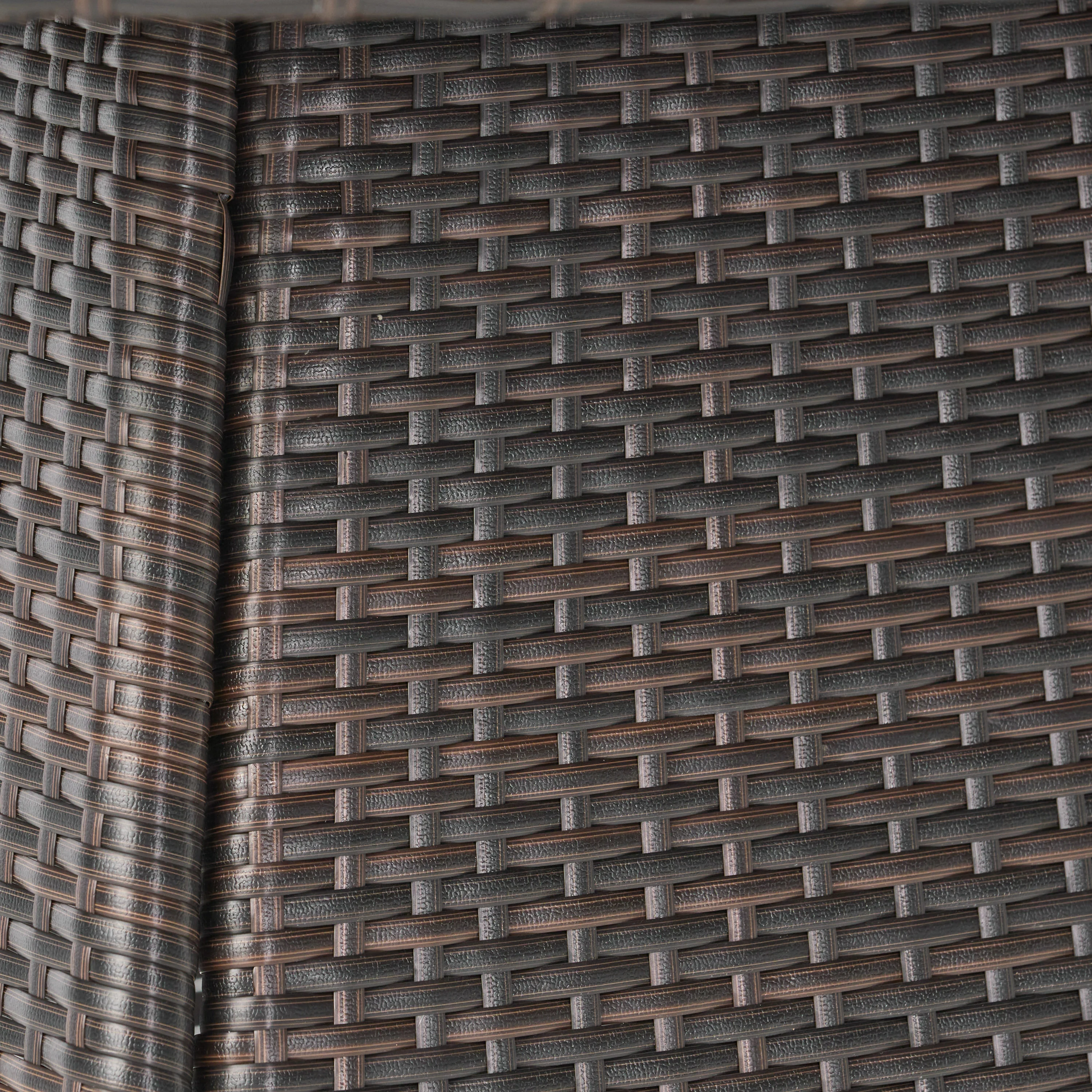 Kanza Outdoor Brown Wicker Round Dining Table - furnishings