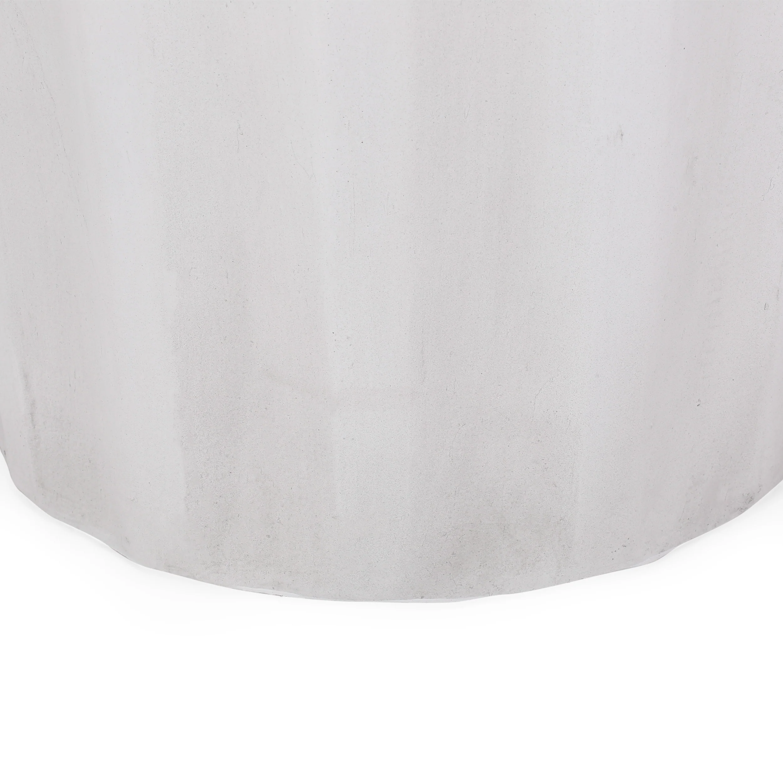Bayhill Outdoor Lightweight Concrete Side Table, Antique White - furnishings