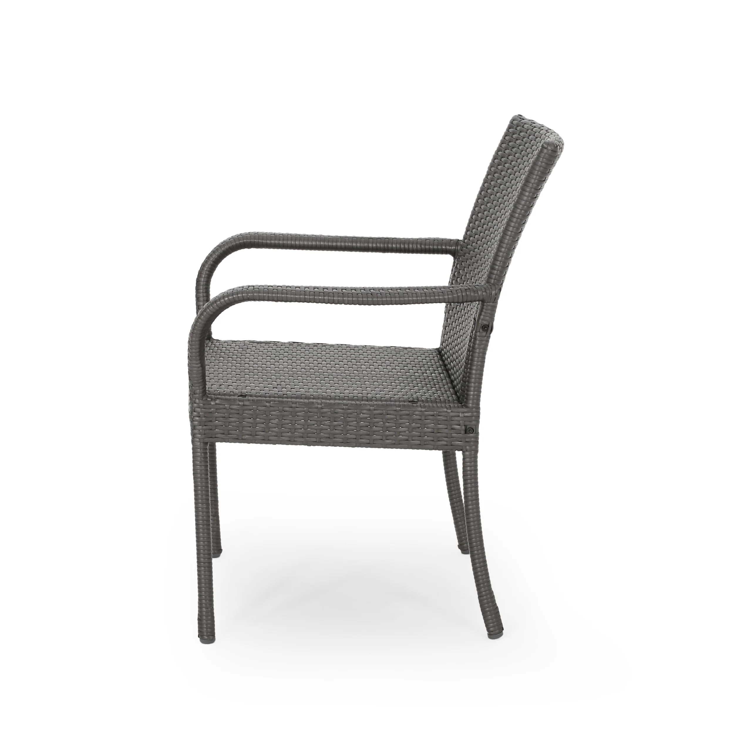 Bannon Outdoor Contemporary Wicker Dining Chair (Set of 2) - furnishings